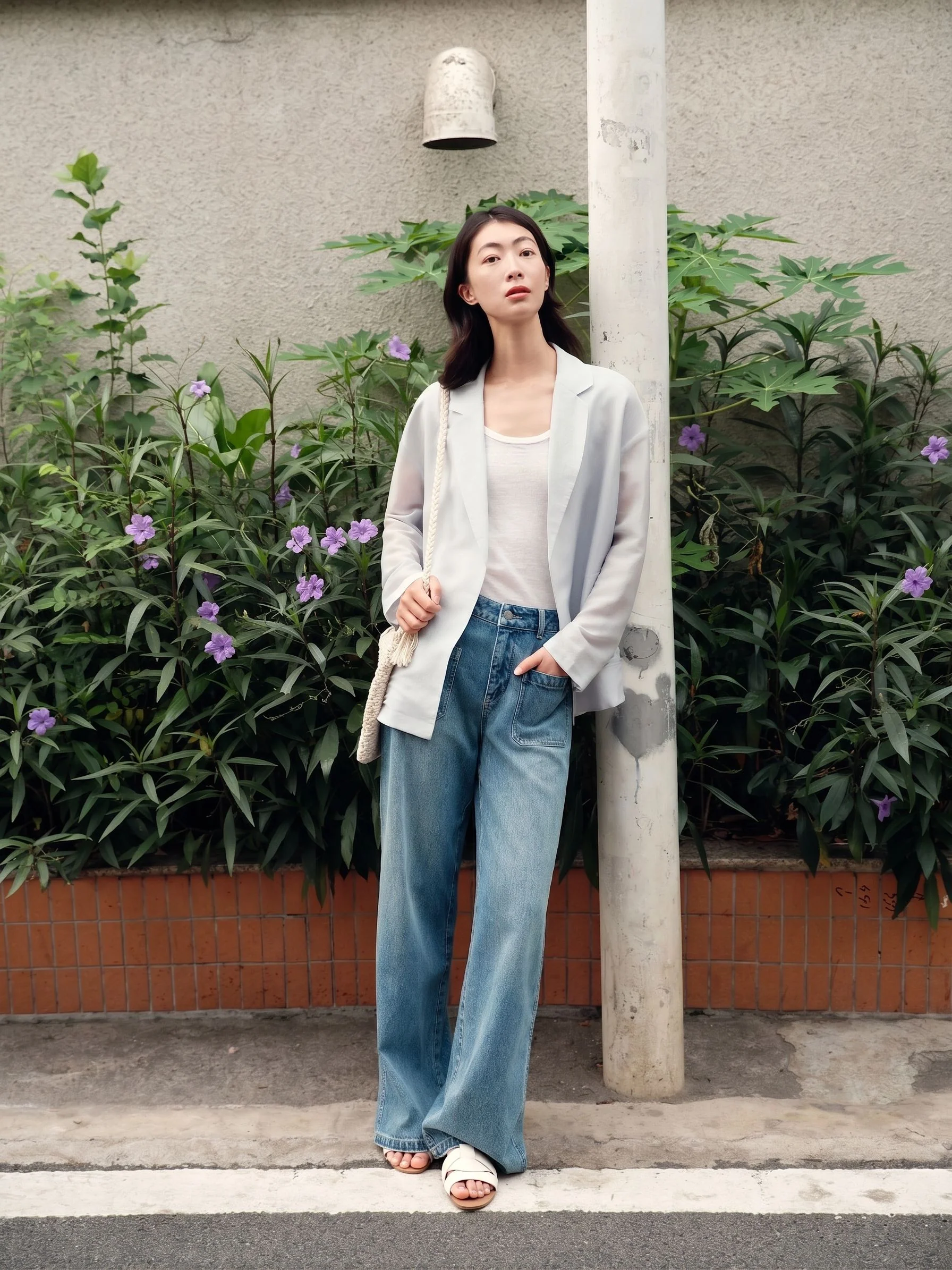 Silk-Blend Relaxed Blazer - Image 4