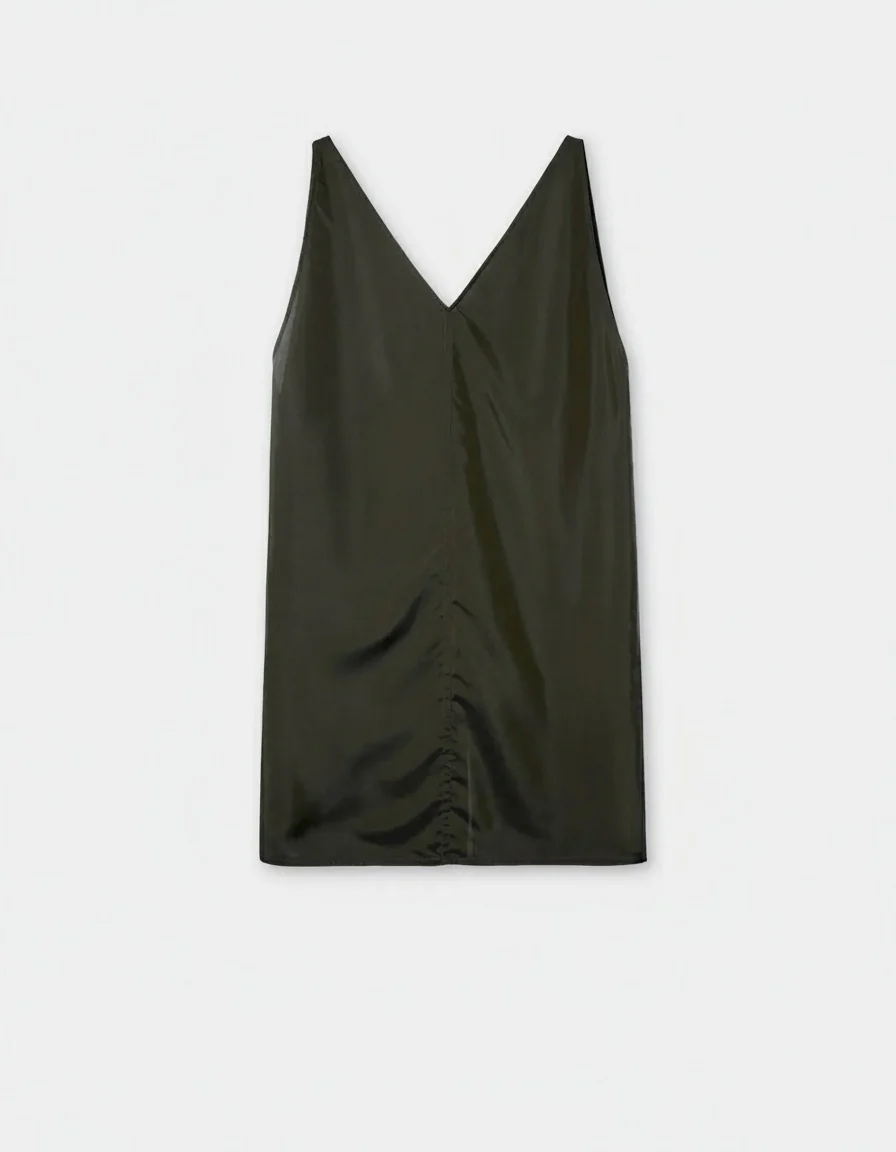 Silk-Blend Shirt, V-neck Top & Two-Piece Midi Skirt - Image 5