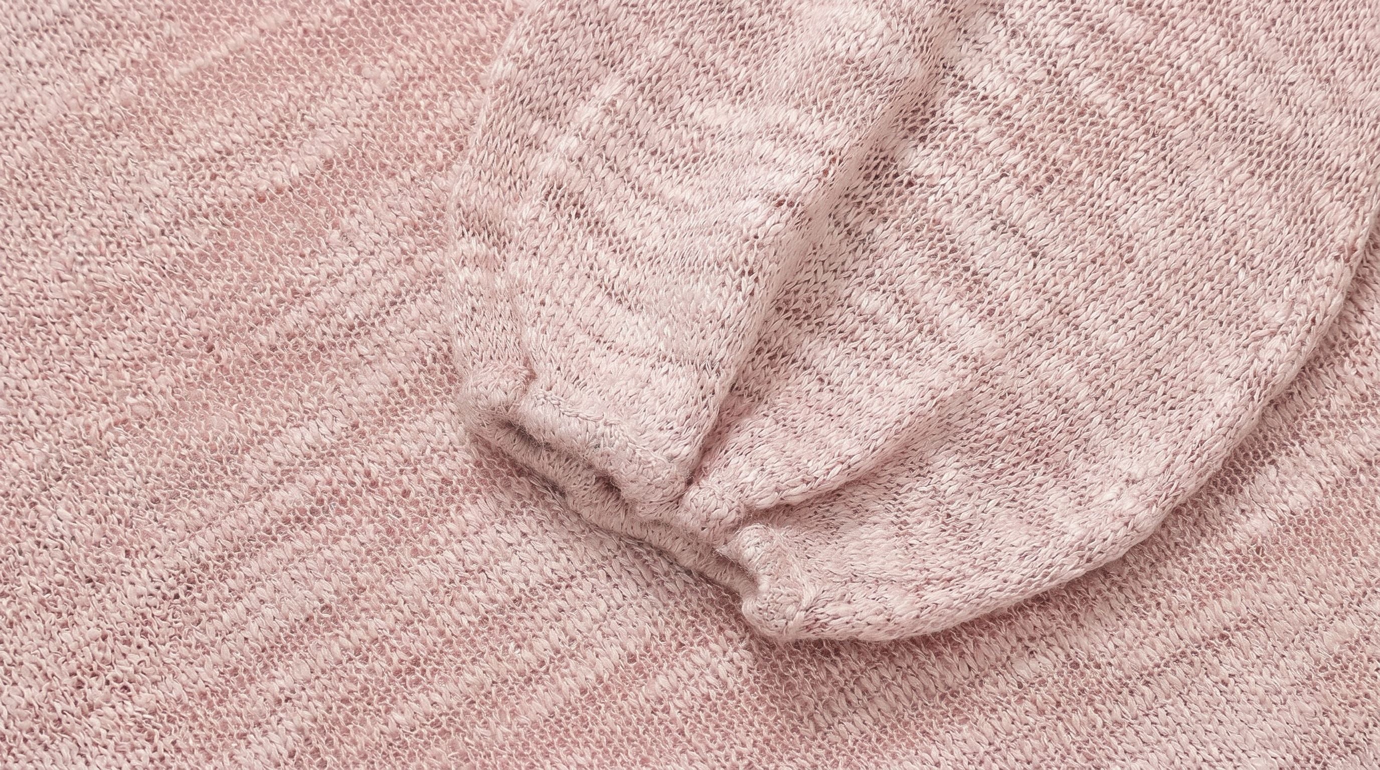 Silk Cropped Knit Sweater - Image 3