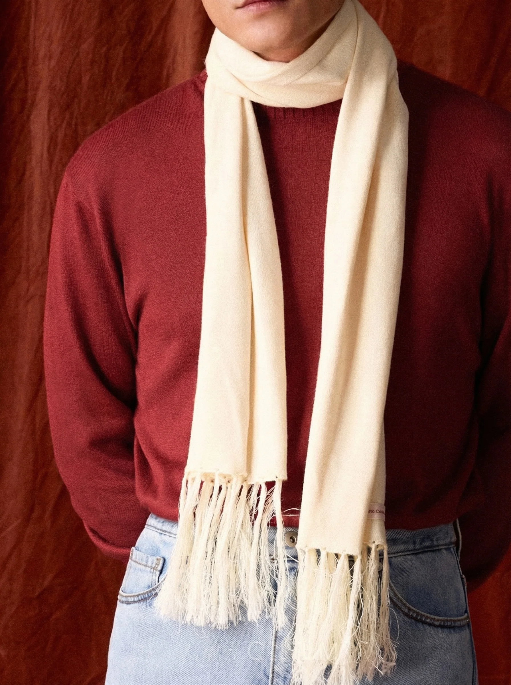 Silk Fringed Scarf