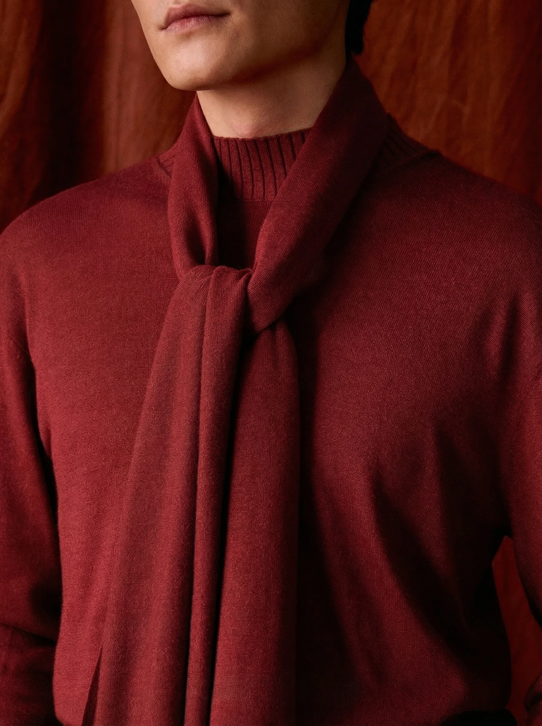 Silk Fringed Scarf - Image 4