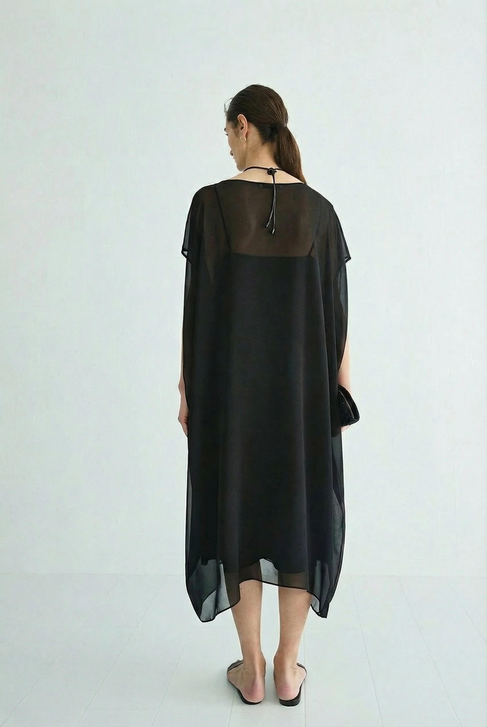 Silk Georgette Layered Dress Set - Image 3