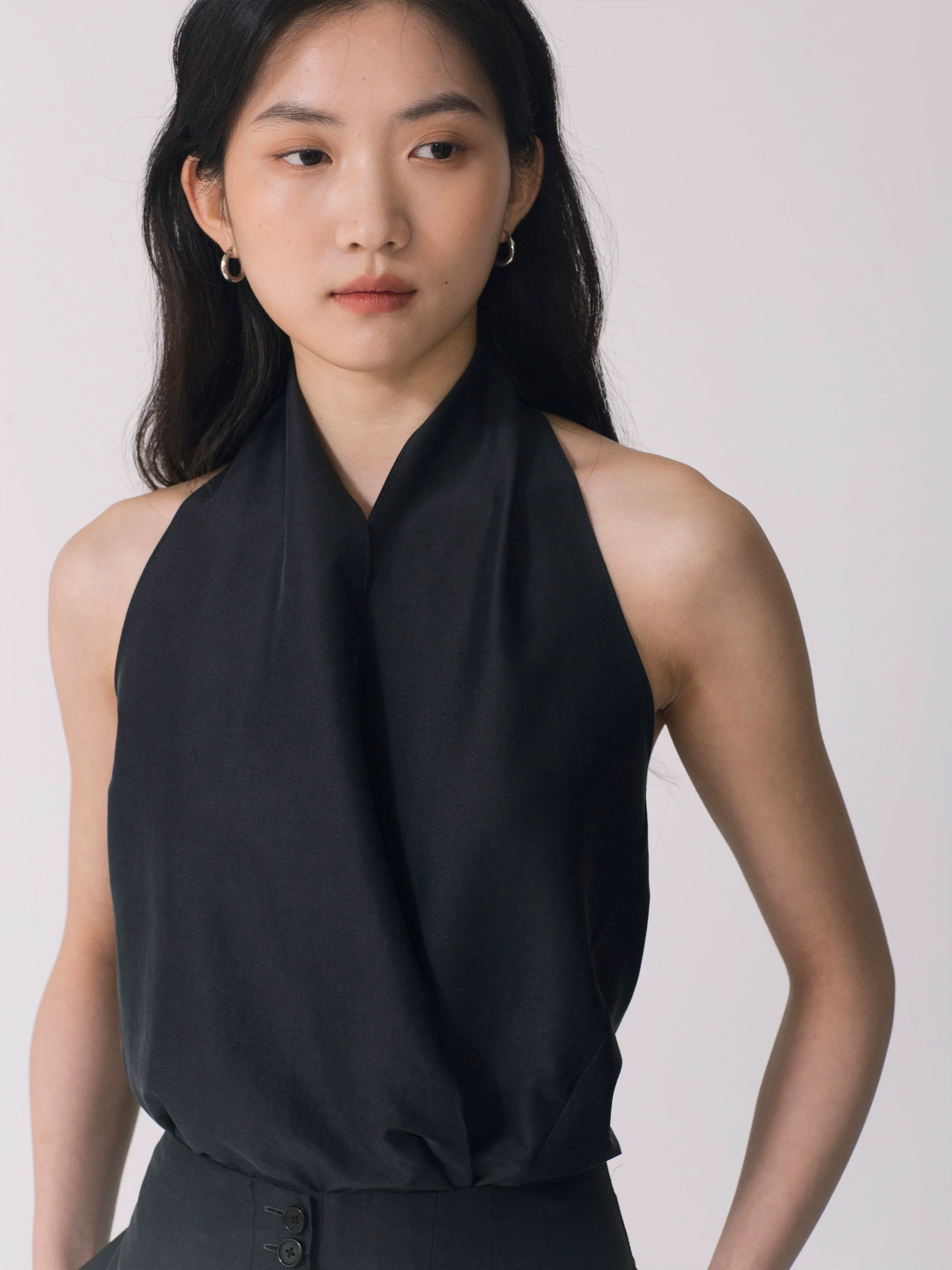 Silk Halter Jumpsuit
