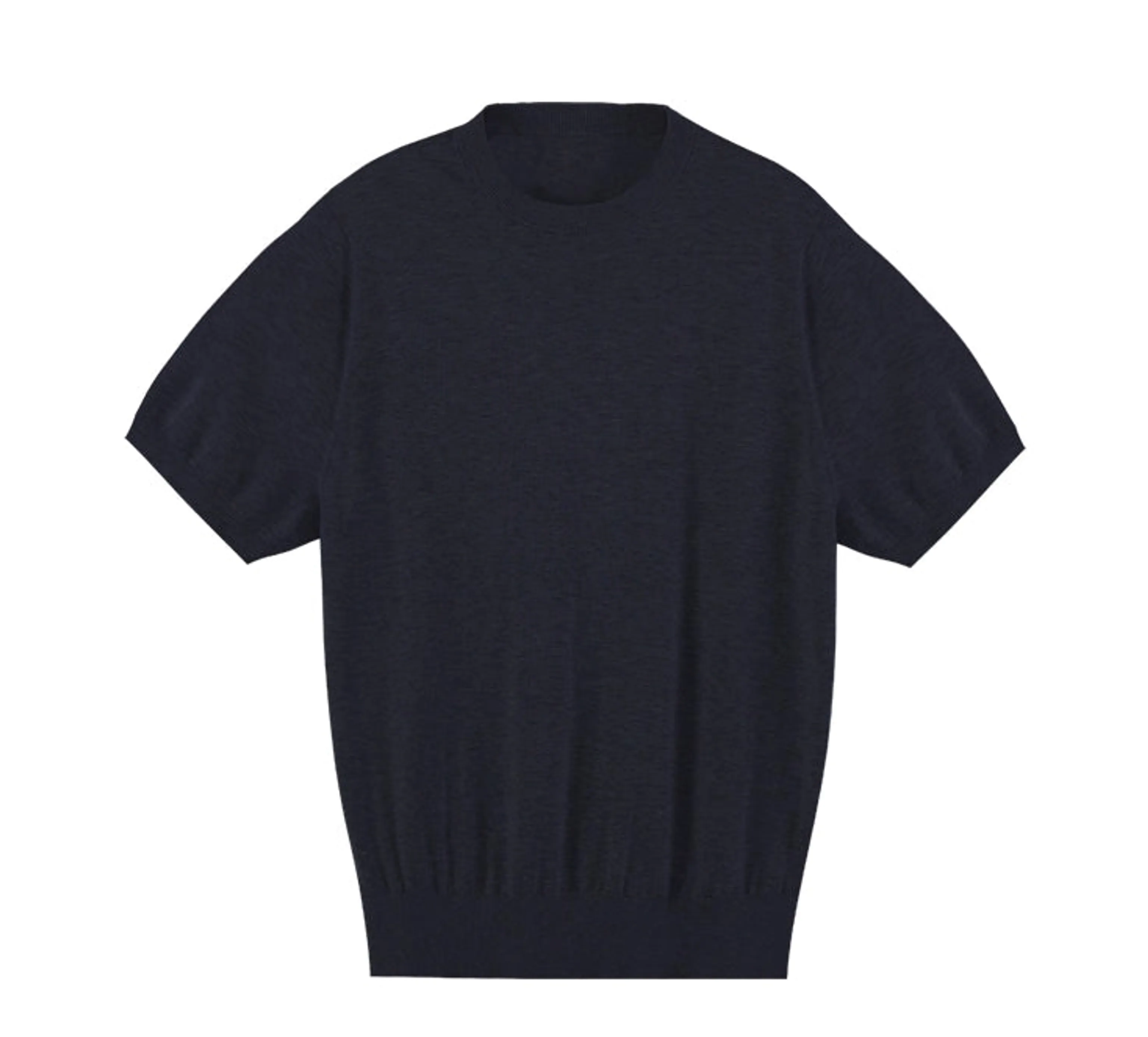 Silk-Linen Crew-Neck Tee - Image 6