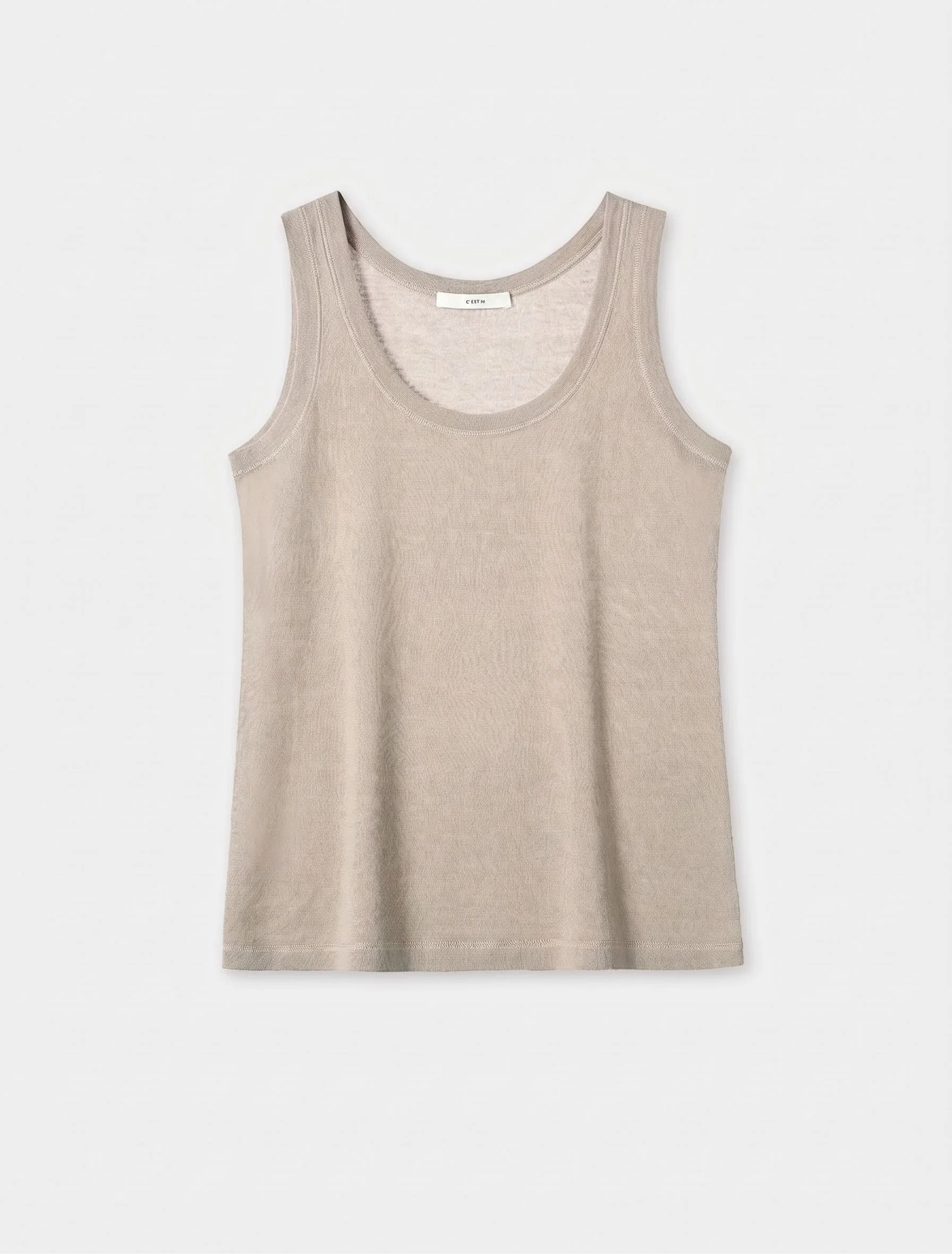 Silk Linen Knit Top - Image 8