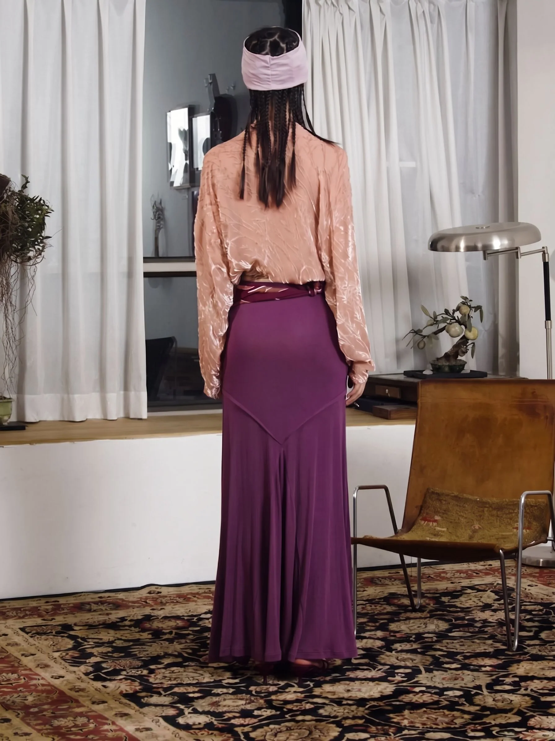 Silk Mermaid Maxi Skirt - Image 3