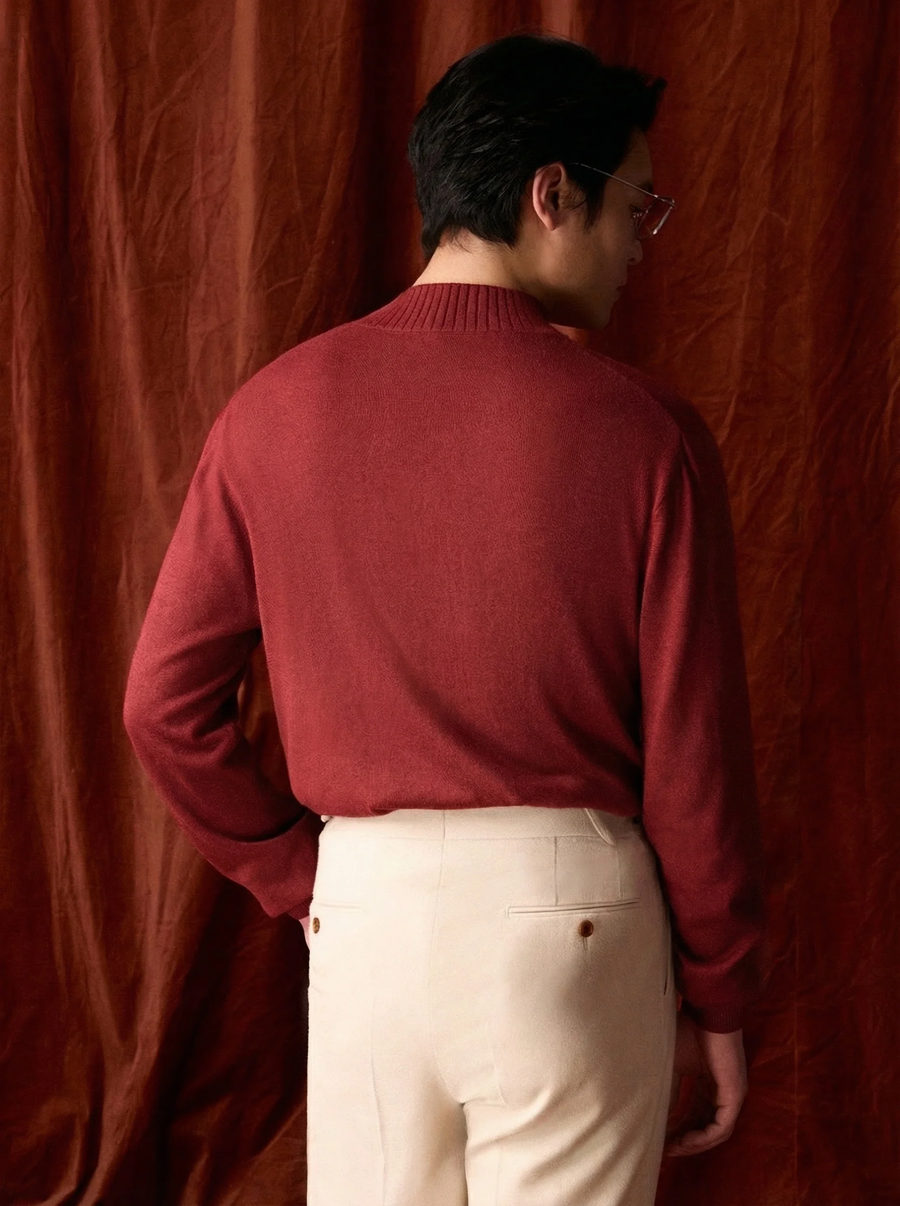 Silk Mockneck Sweater - Image 4