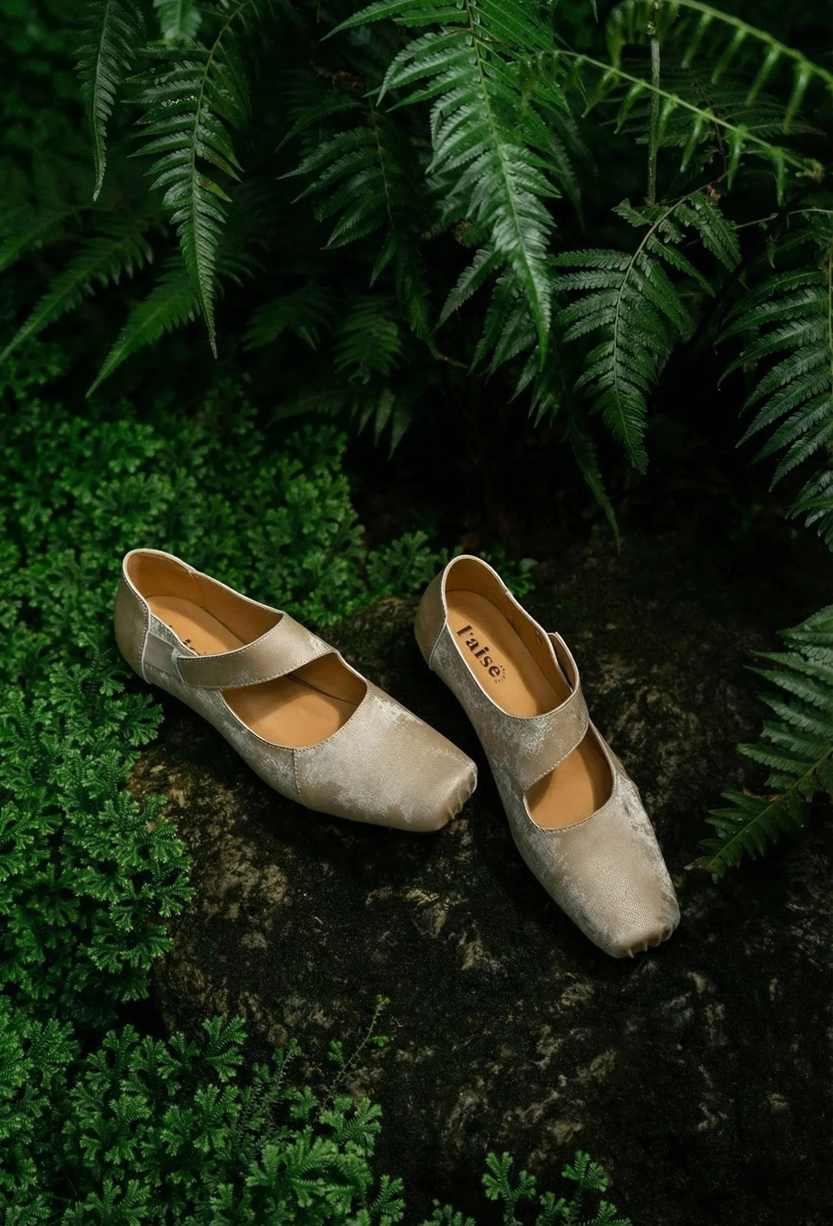 Silk Square-Toe Mary-Jane Flats - Image 4