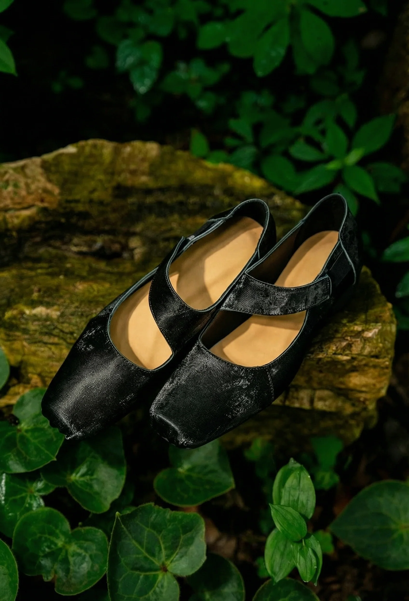 Silk Square-Toe Mary-Jane Flats - Image 5