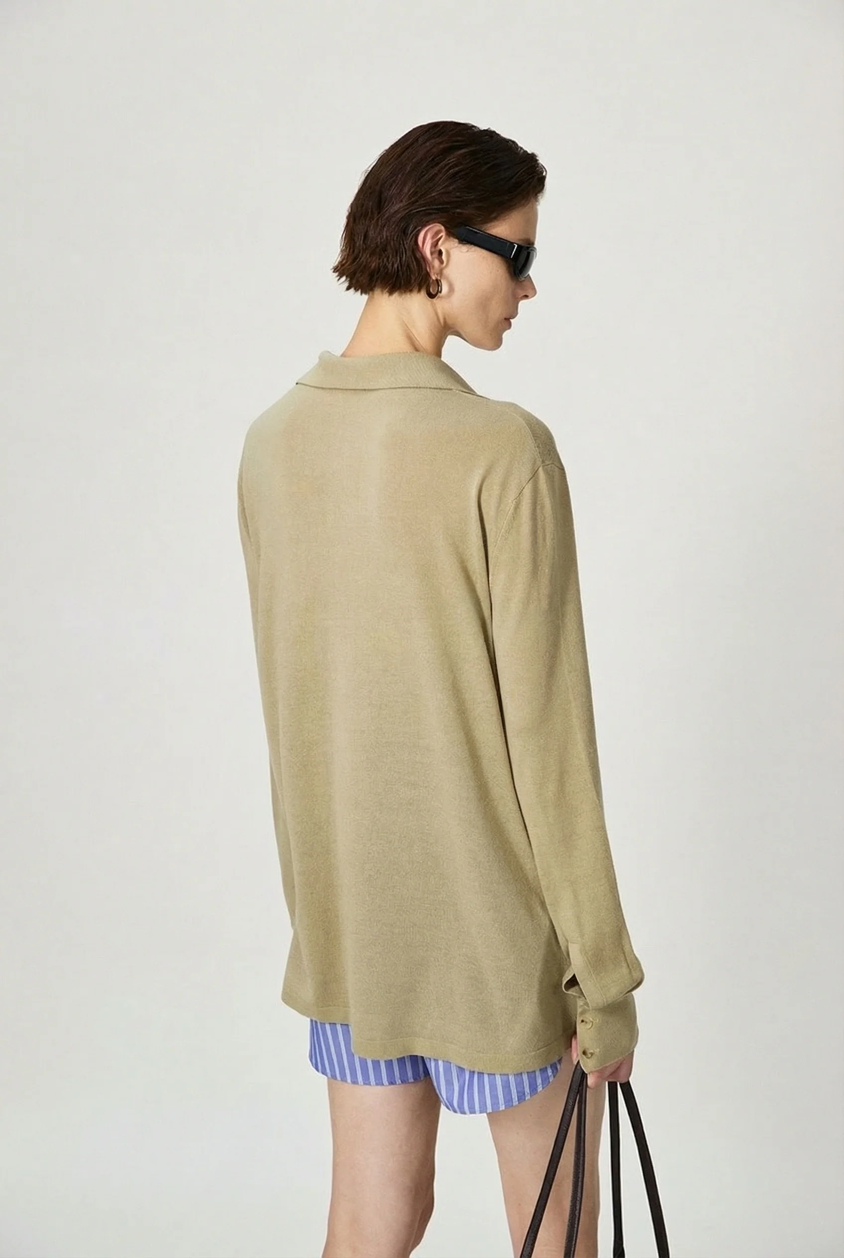 Silk Textured Polo Knit - Image 6