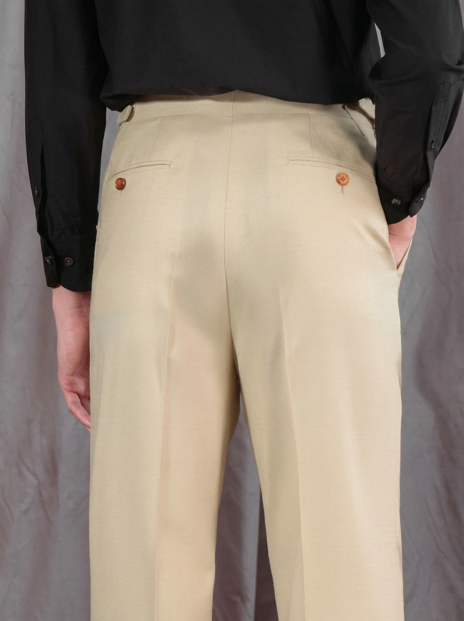 Silk-Wool High-Rise Single-Pleat Trousers - Image 3