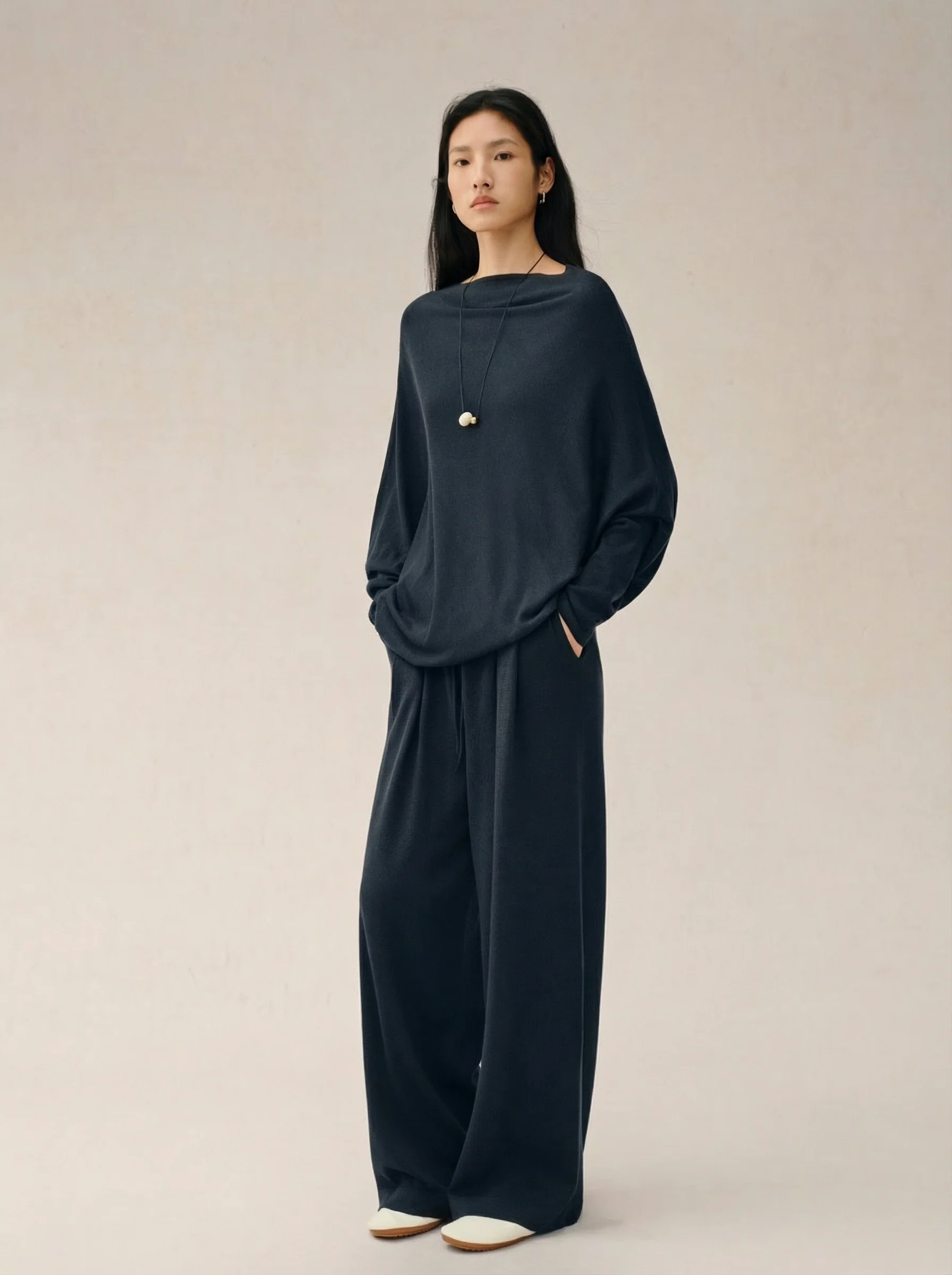 Silk Wool Knit Three-Piece Set - Image 2