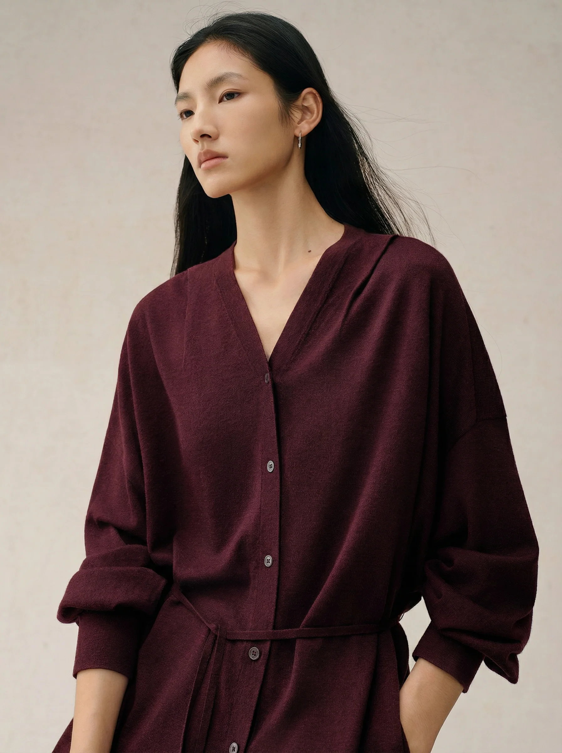 Silk Wool Knit Three-Piece Set - Image 4