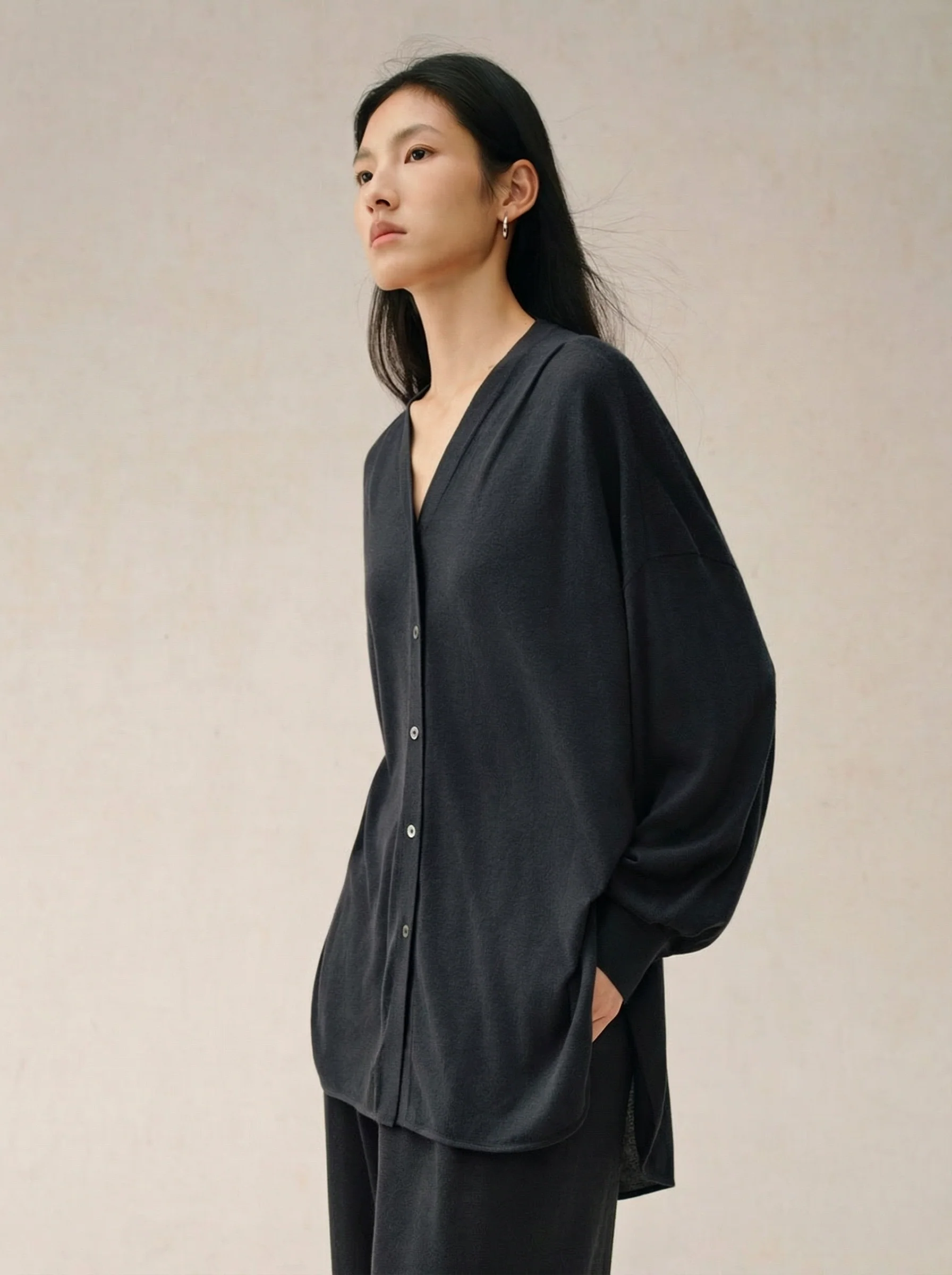 Silk Wool Knit Three-Piece Set - Image 6