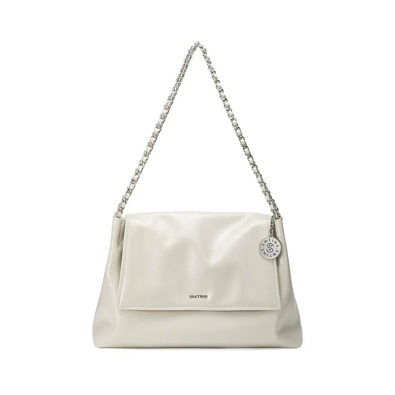 Silver Chain Shoulder Tote - Image 6