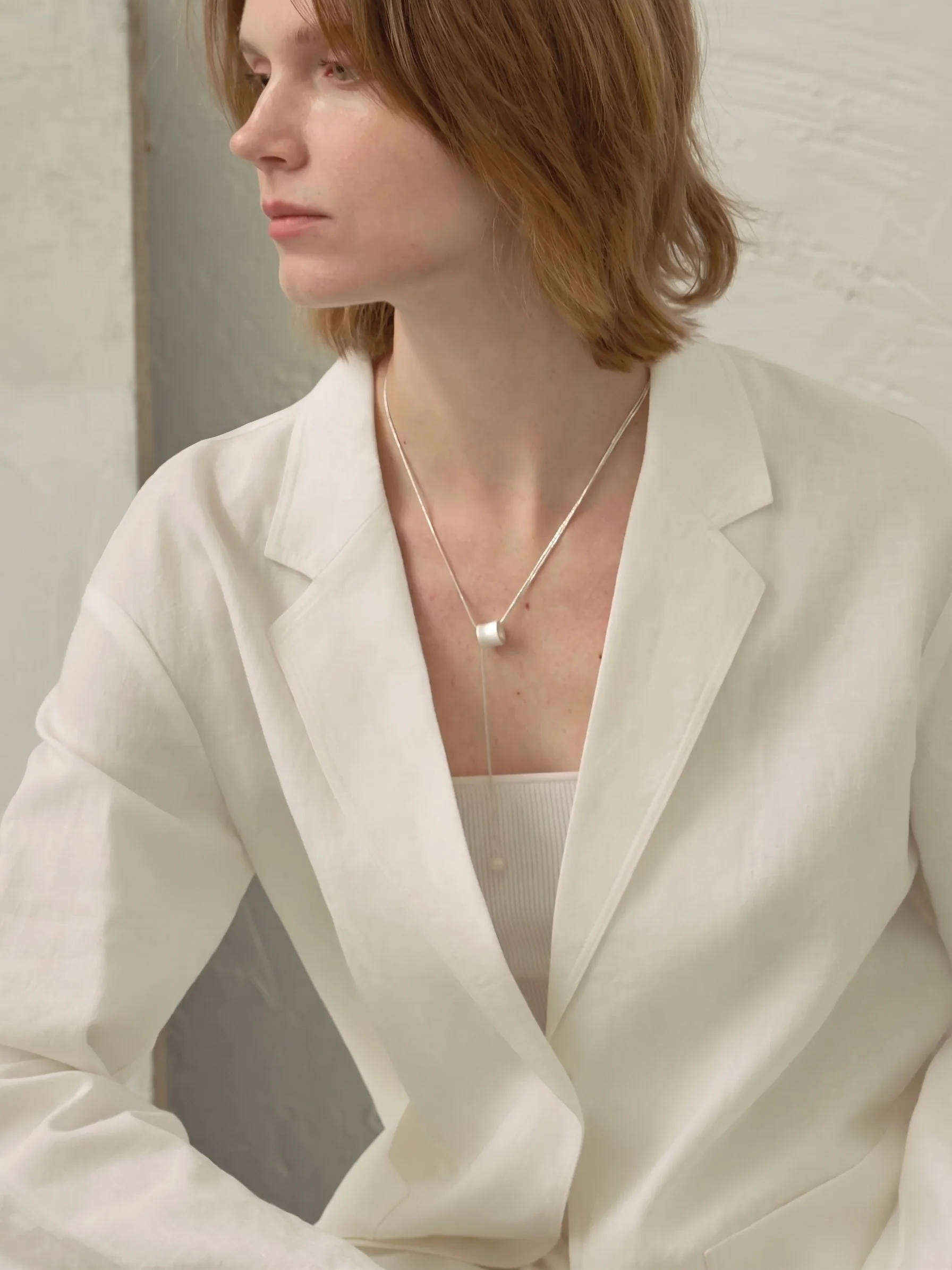 Silver Lariat Necklace - Image 4