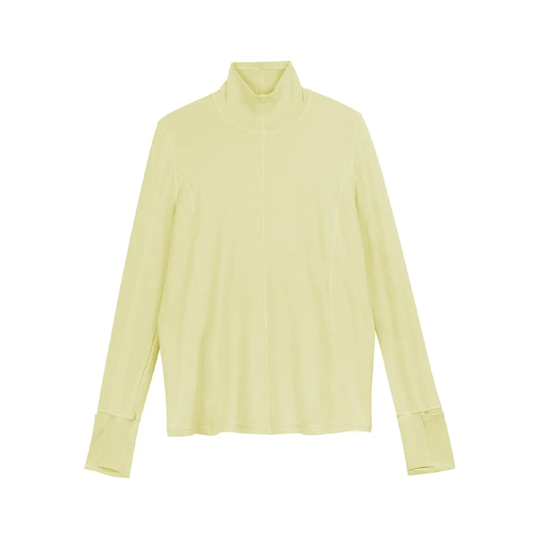 Simple Long Sleeve High Neck T-Shirt - Image 7