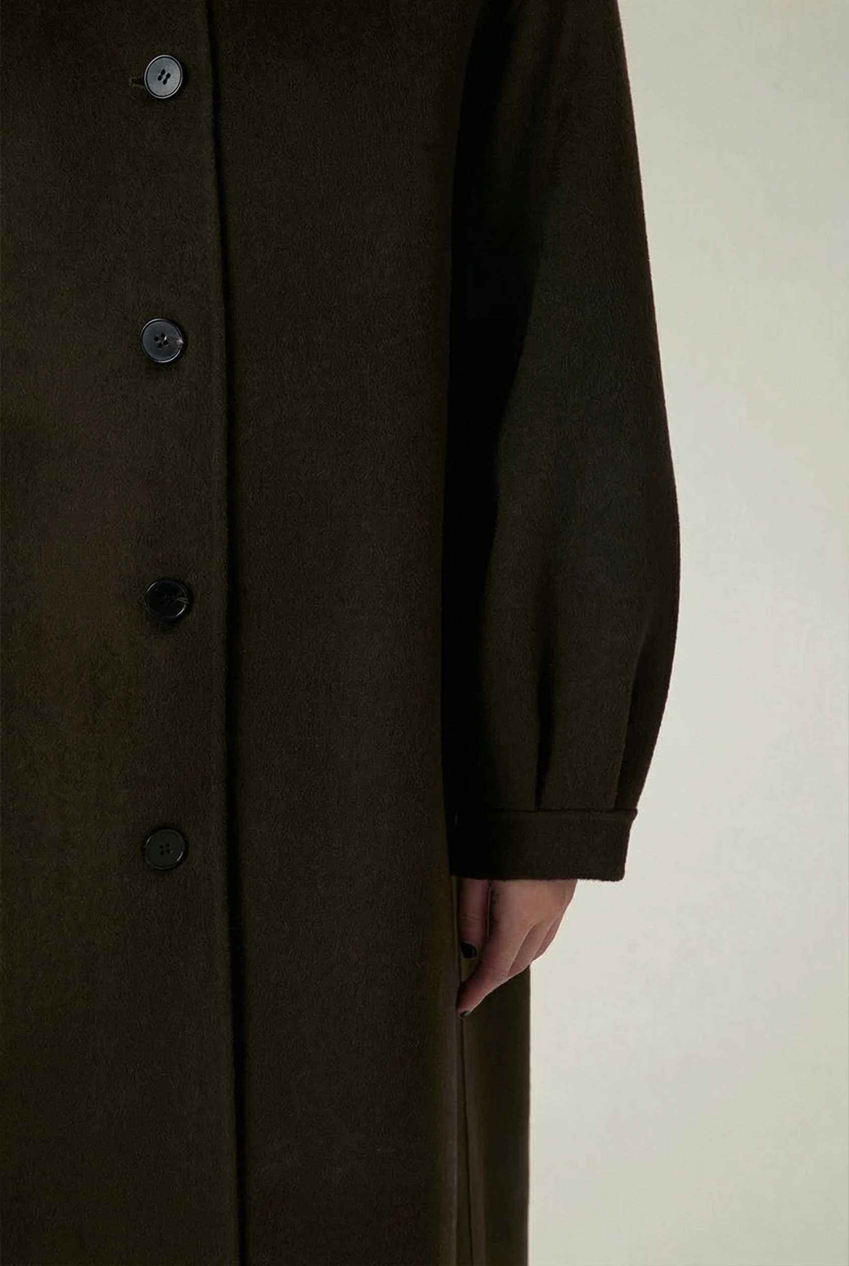 Single-Breasted Long Coat - Image 6