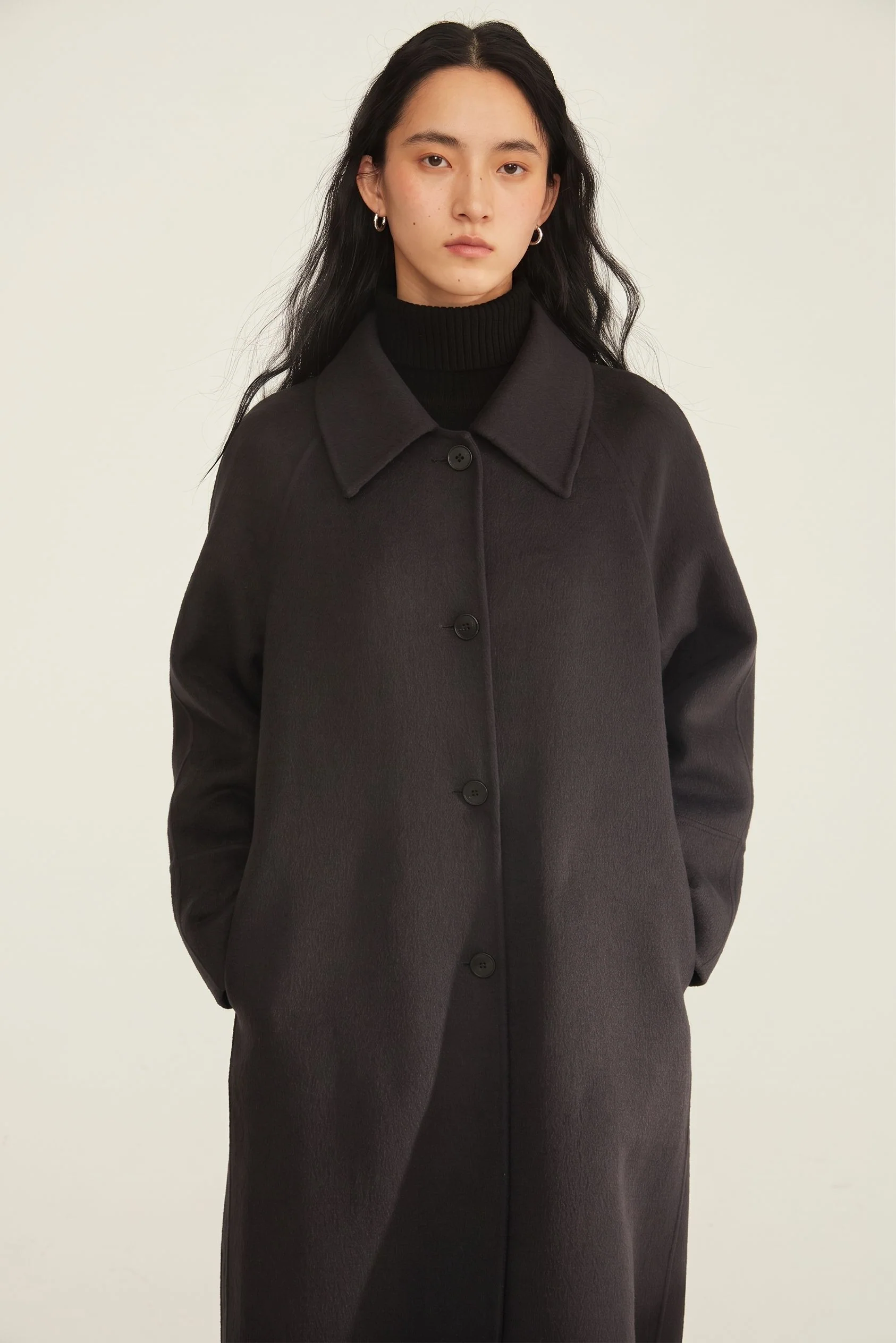 Single-Breasted Long Coat - Image 6