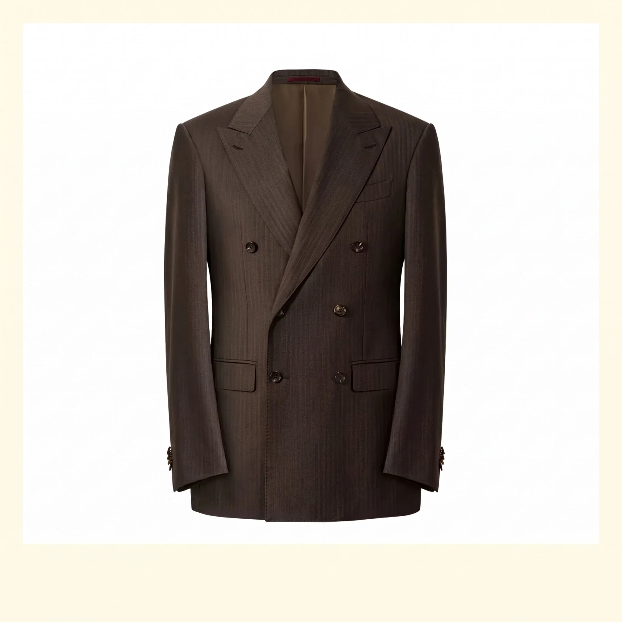 Single-Breasted Merino Suit Jacket - Image 12