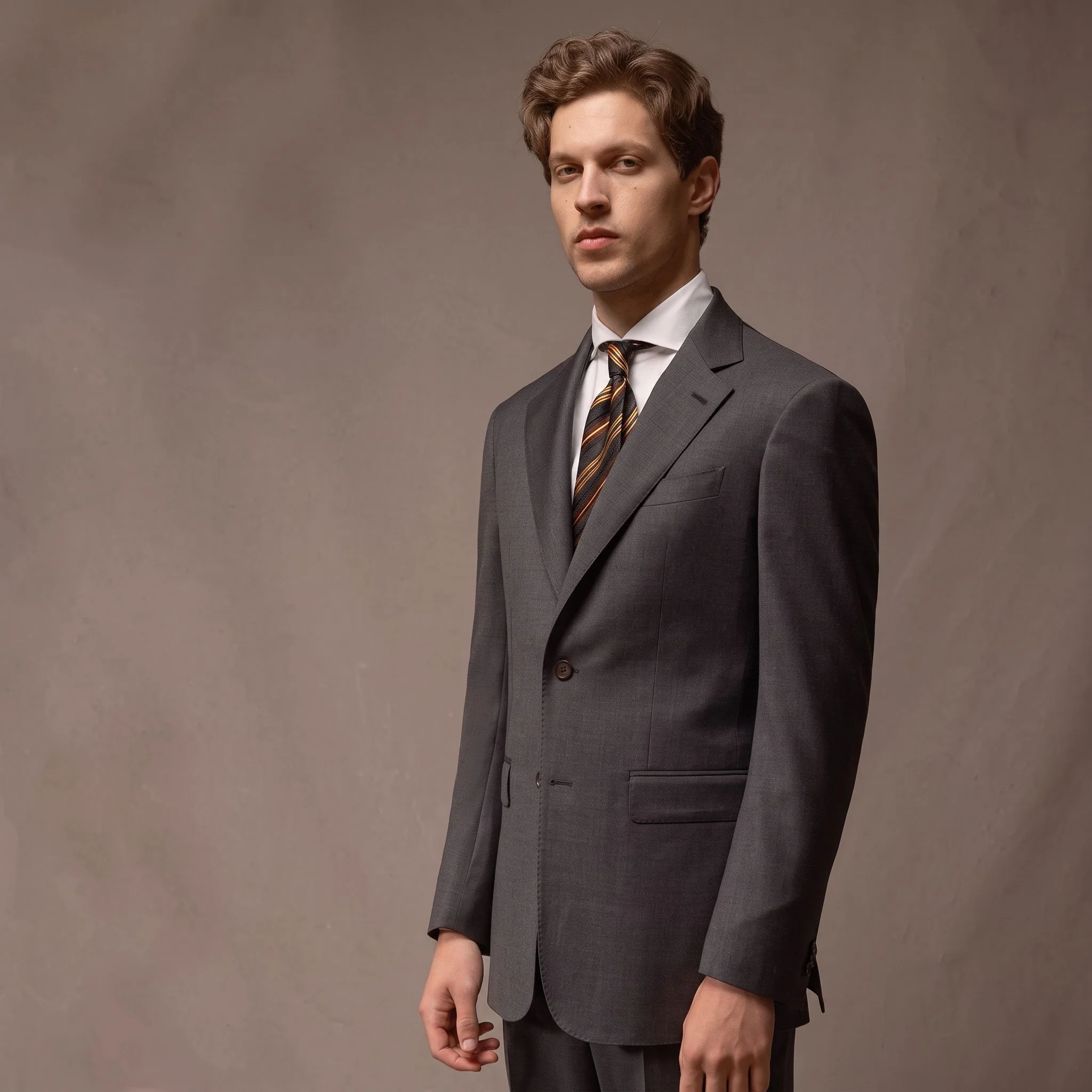 Single-Breasted Merino Suit Jacket - Image 18