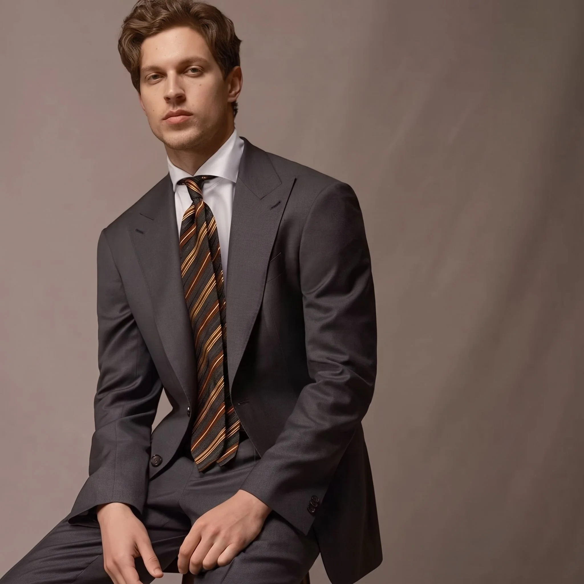 Single-Breasted Merino Suit Jacket - Image 19