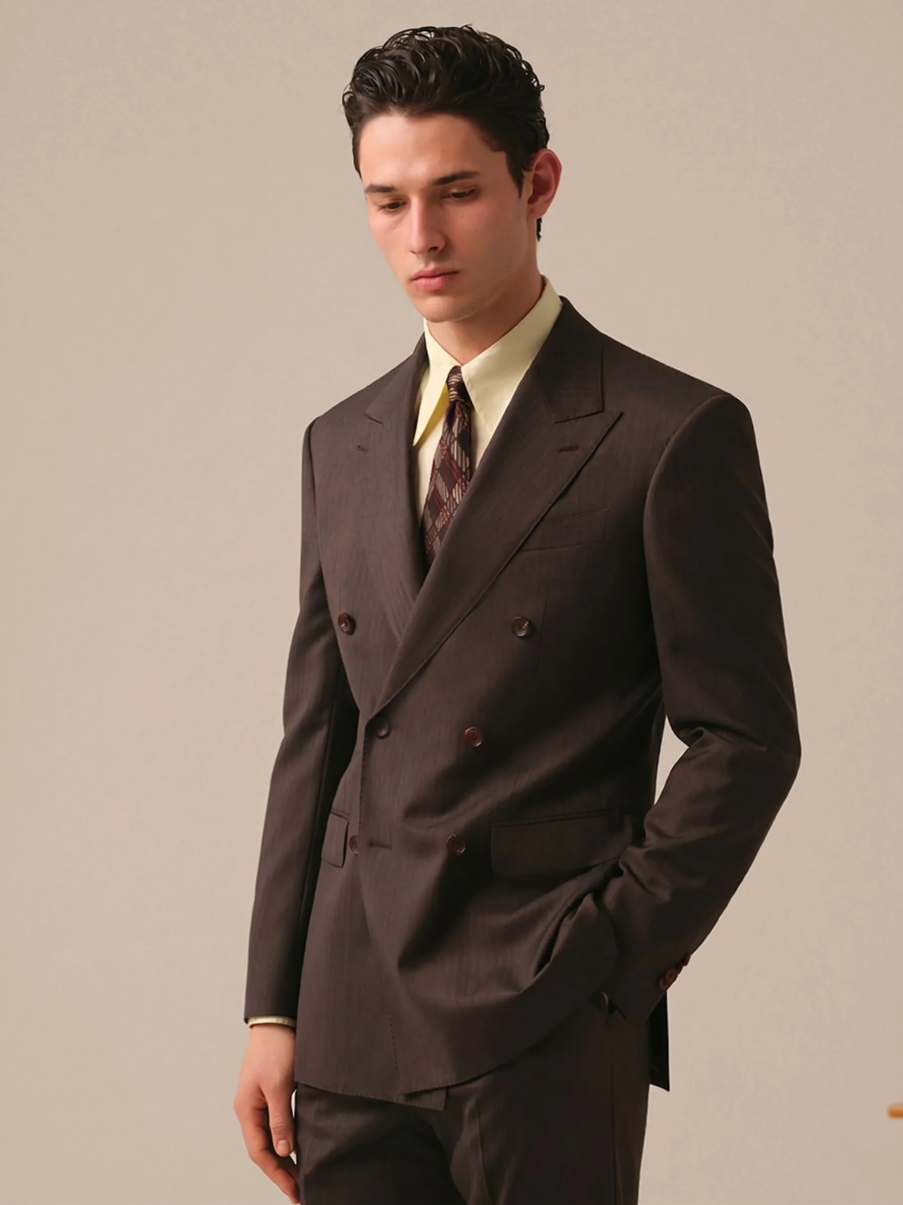 Single-Breasted Merino Suit Jacket - Image 4