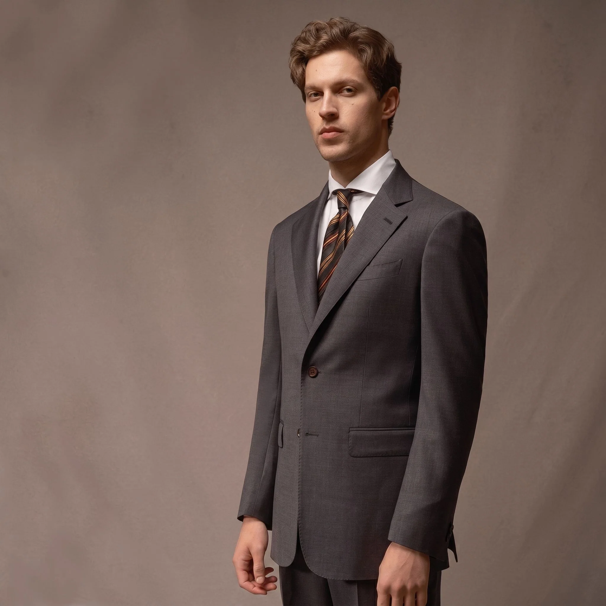 Single-Breasted Merino Suit Jacket - Image 7