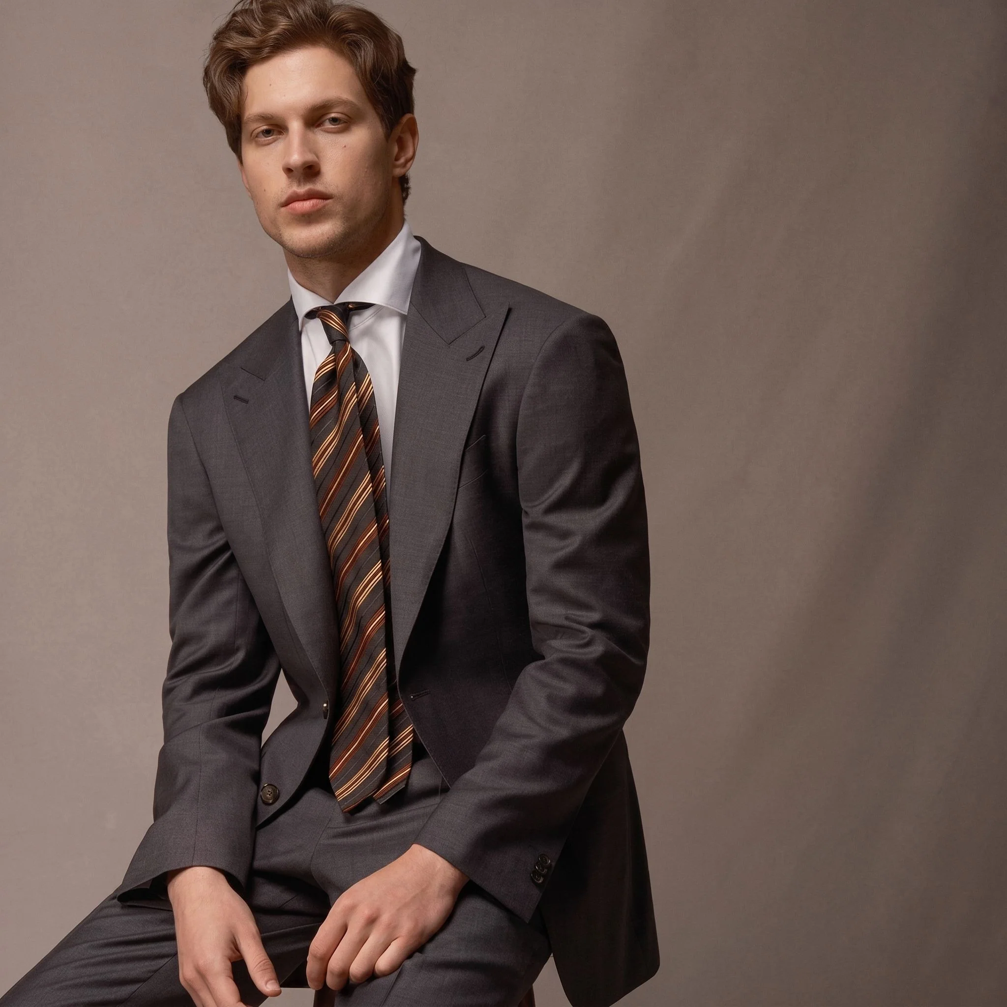 Single-Breasted Merino Suit Jacket - Image 8