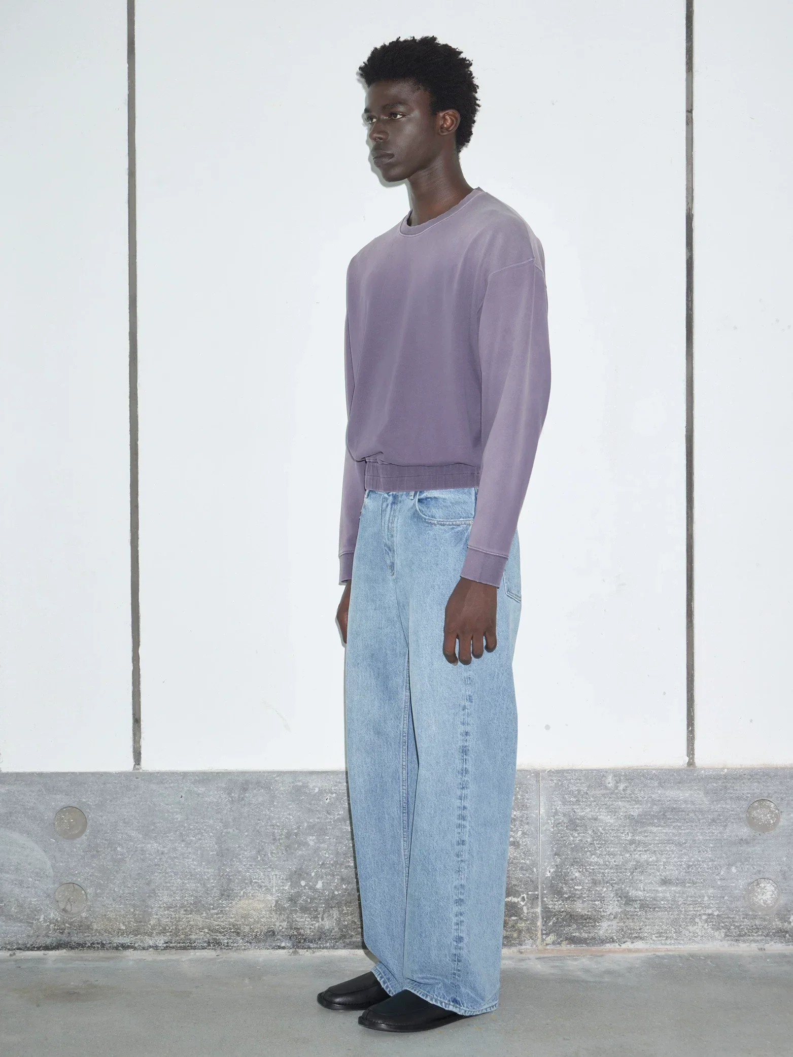 Sky Blue Wide-Leg Jeans - Image 3