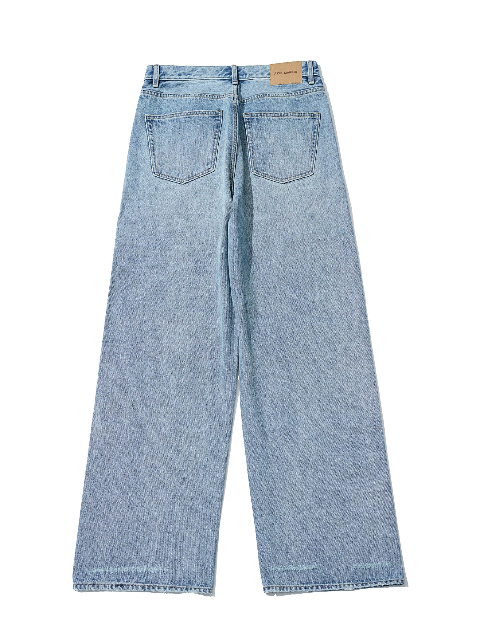 Sky Blue Wide-Leg Jeans - Image 4