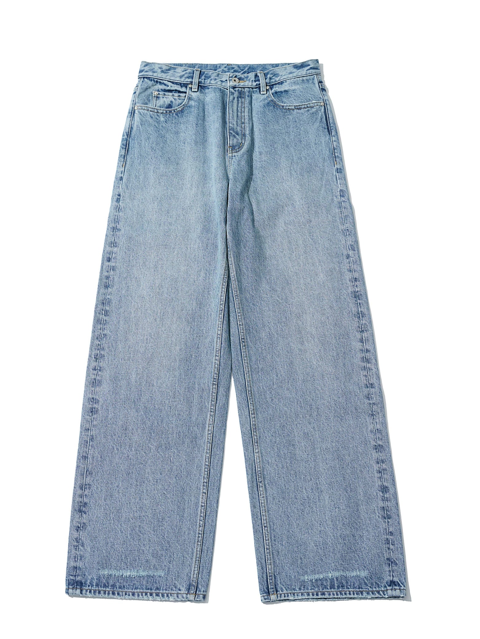 Sky Blue Wide-Leg Jeans - Image 5