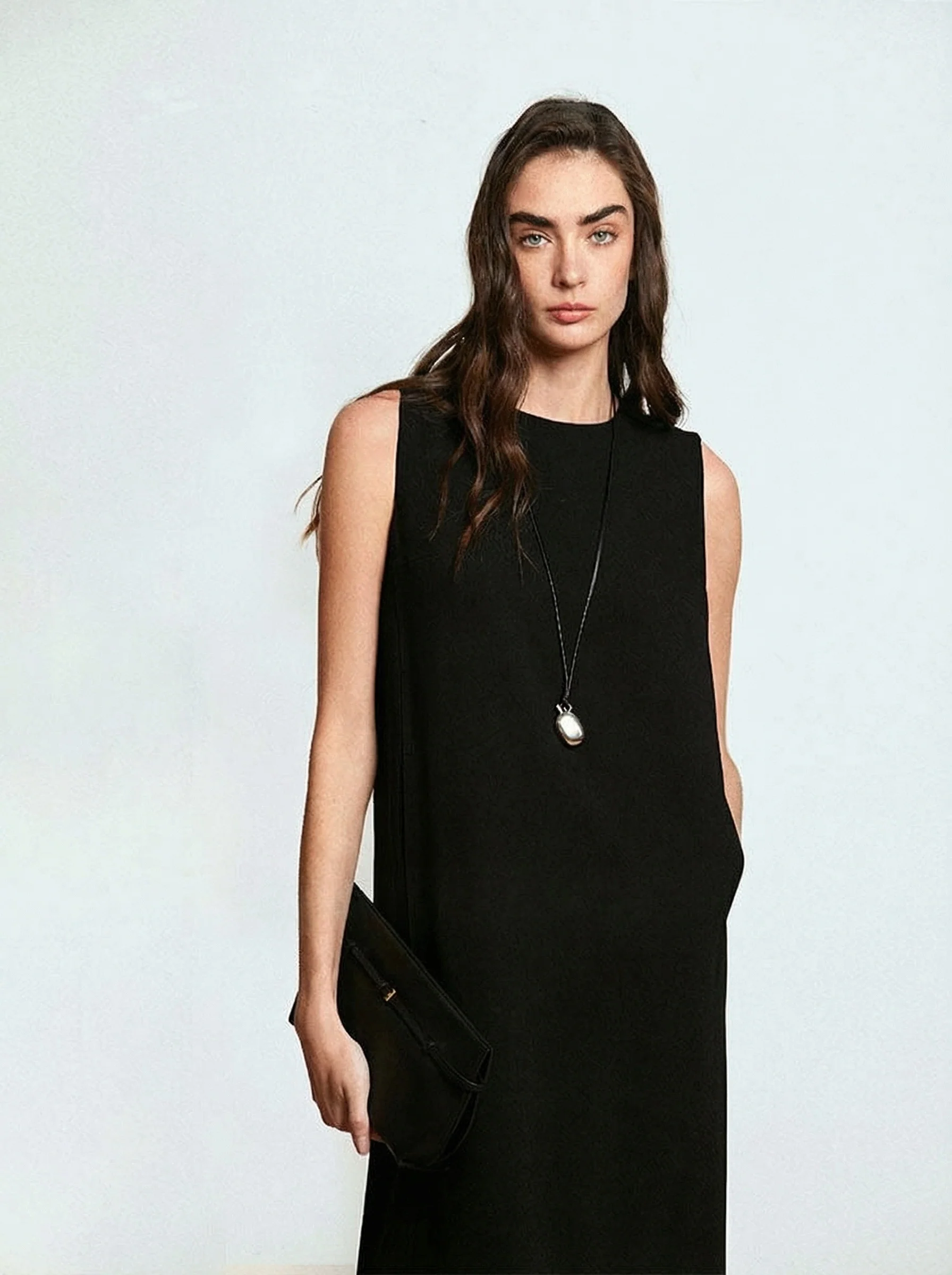 Sleeveless Acetate Maxi Dress - Image 4