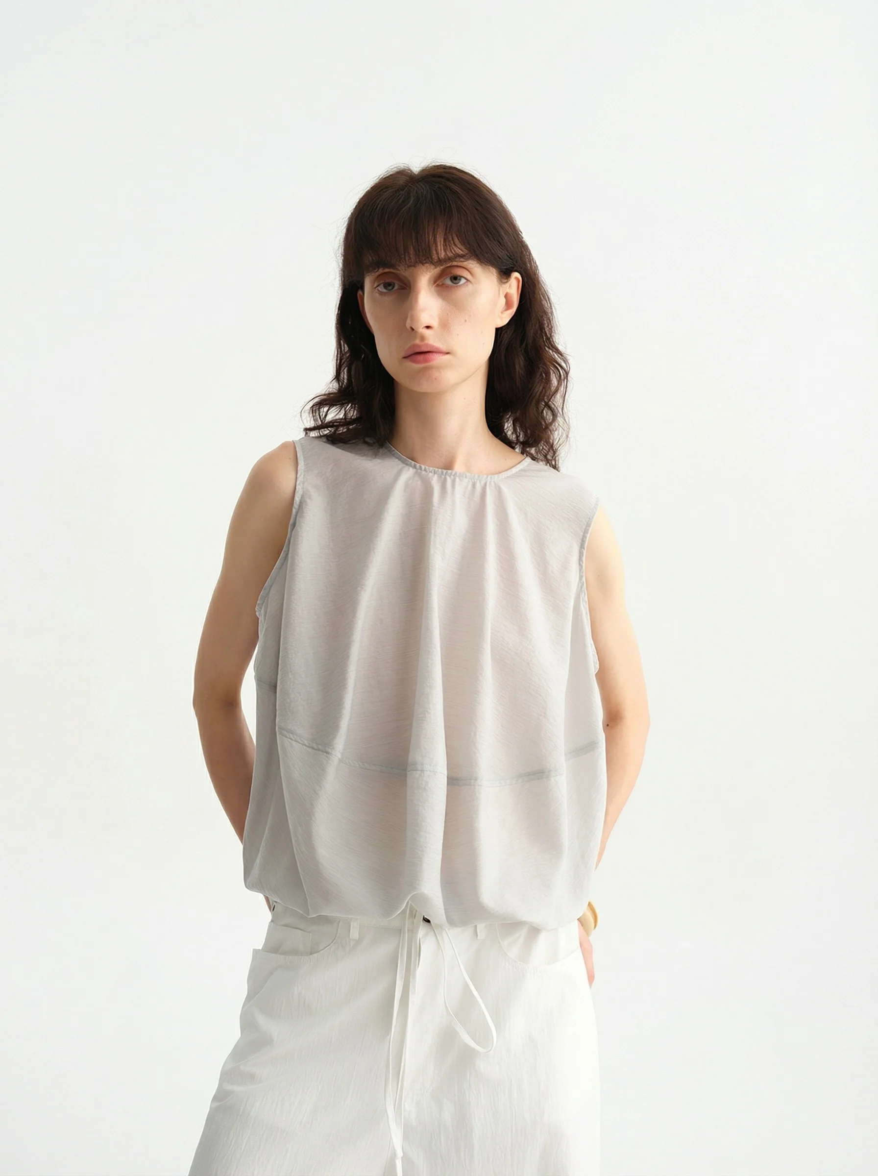 Sleeveless Blouson Dress - Image 3