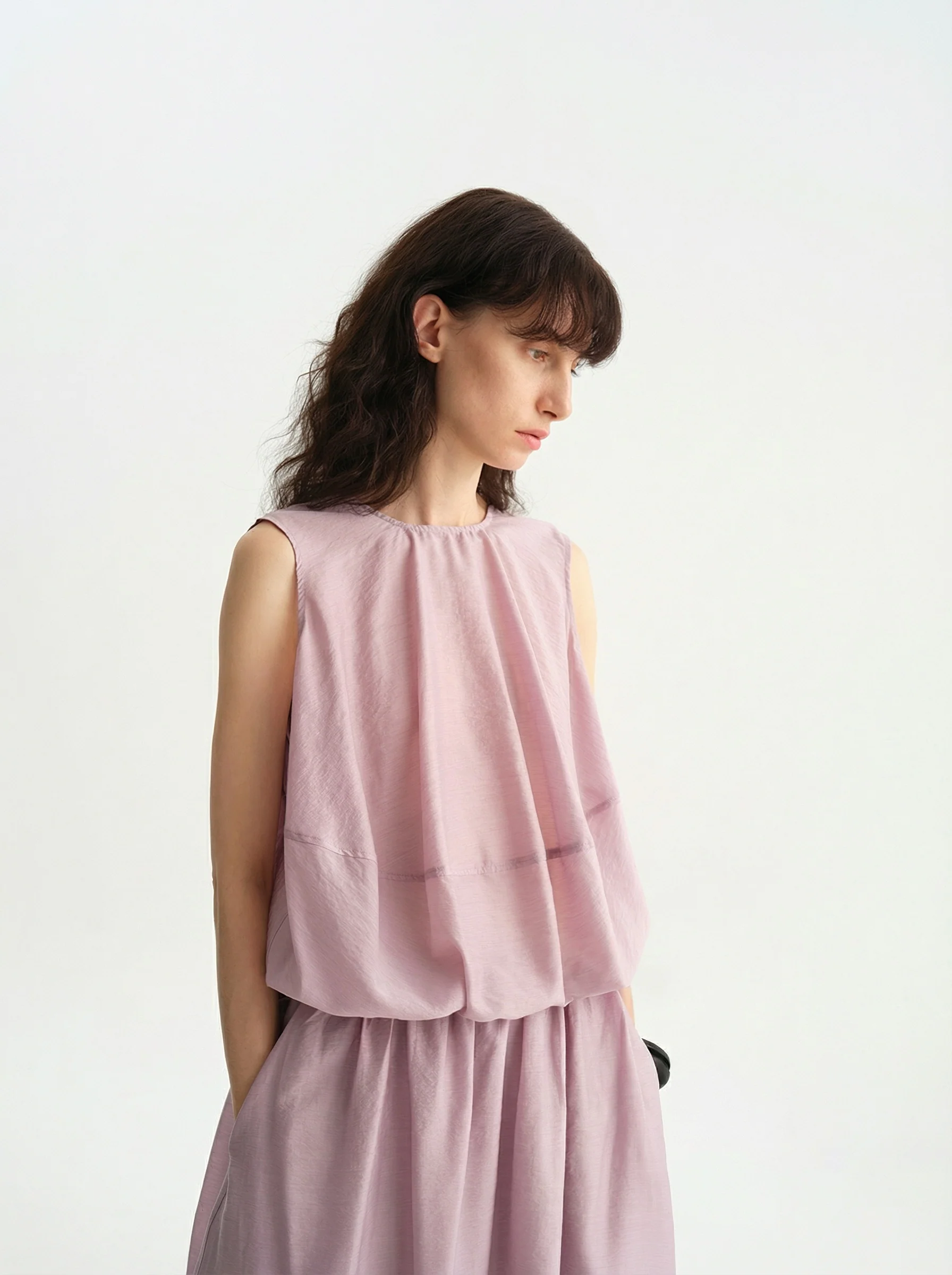 Sleeveless Blouson Dress - Image 4