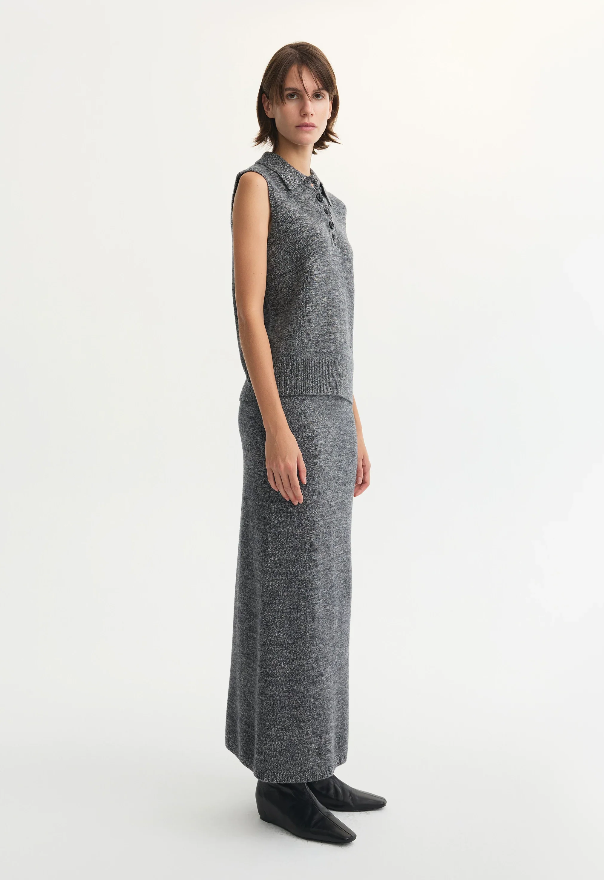 Sleeveless Knit Polo - Image 3