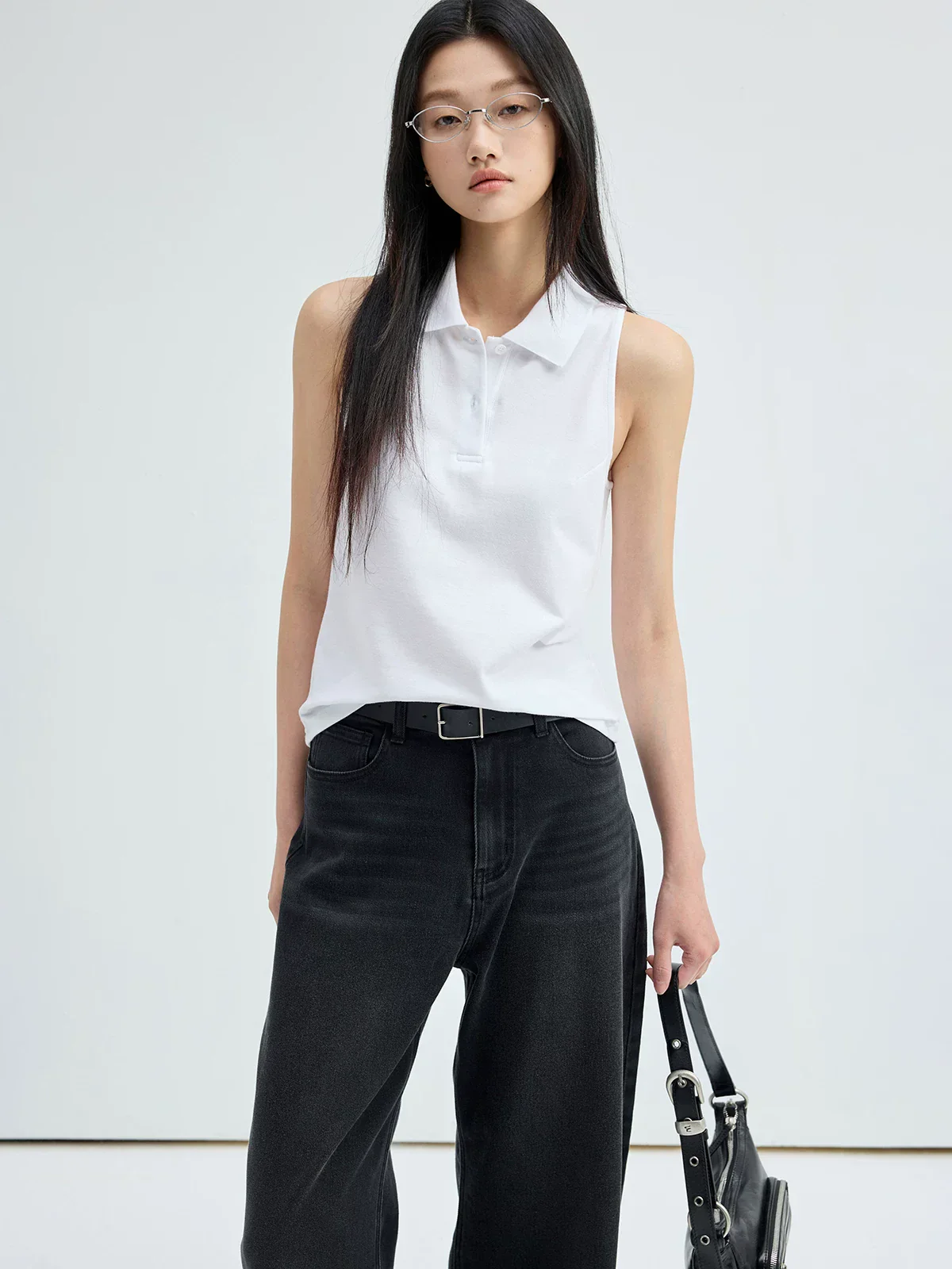 Sleeveless Polo Top - Image 3