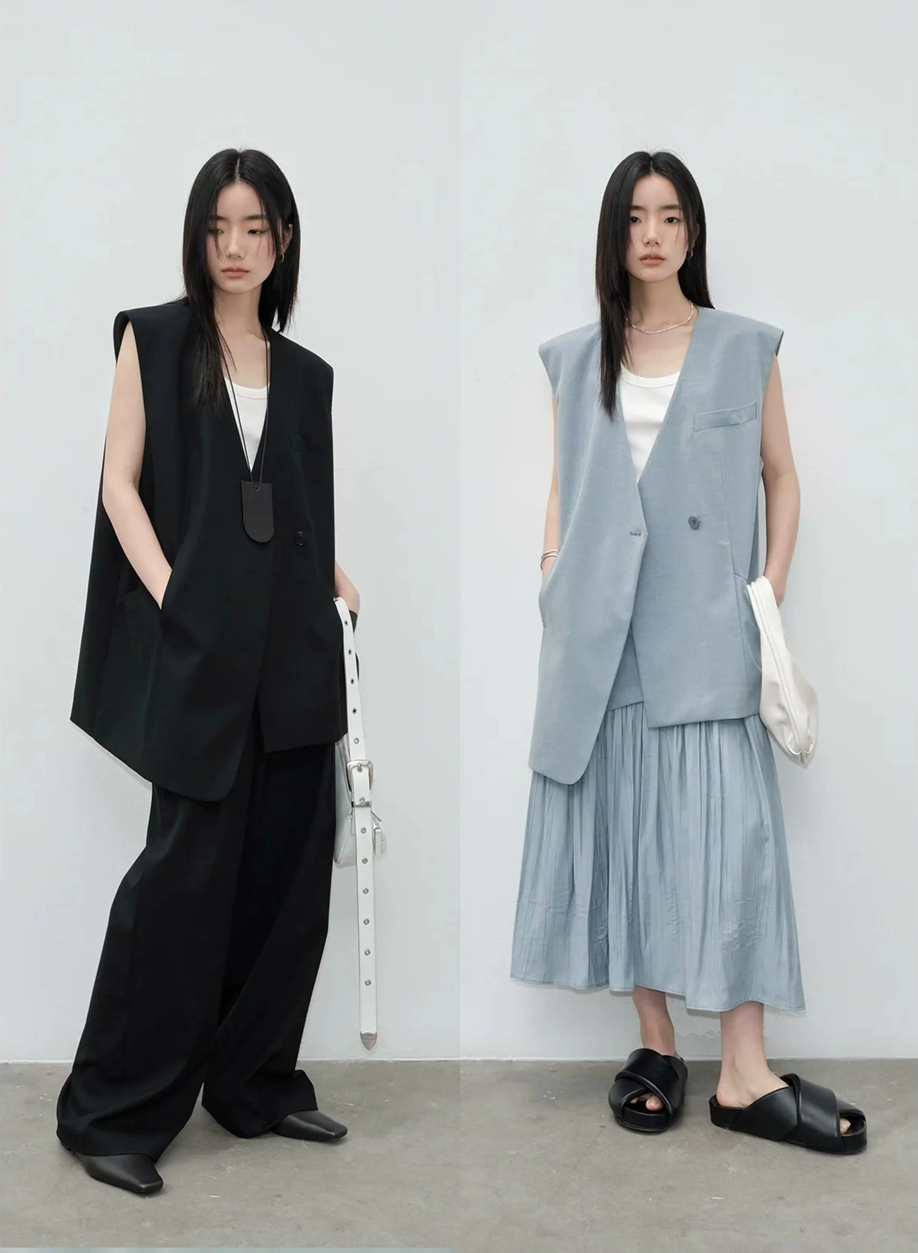 Sleeveless Vest and Bottoms Set