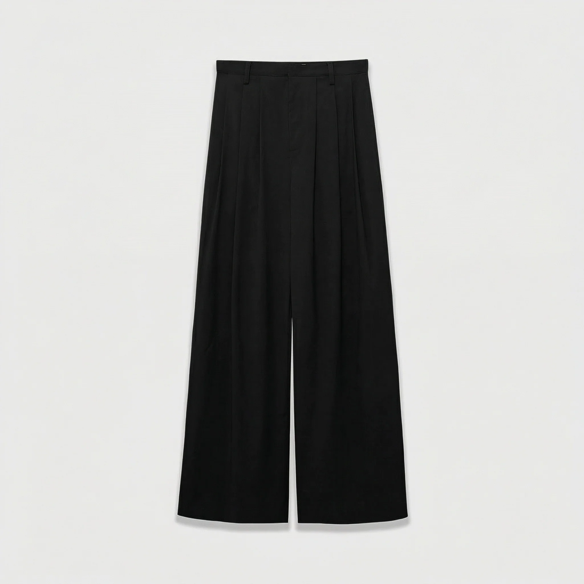 Sleeveless Vest and Pleated Wide-Leg Trousers Set - Image 5