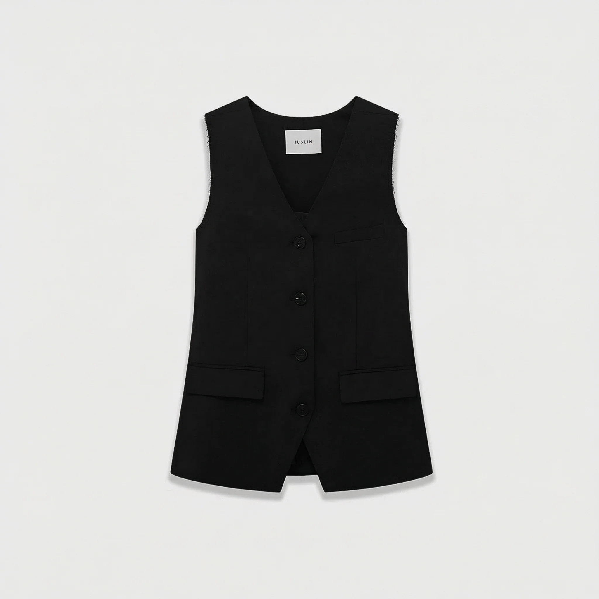 Sleeveless Vest and Pleated Wide-Leg Trousers Set - Image 7
