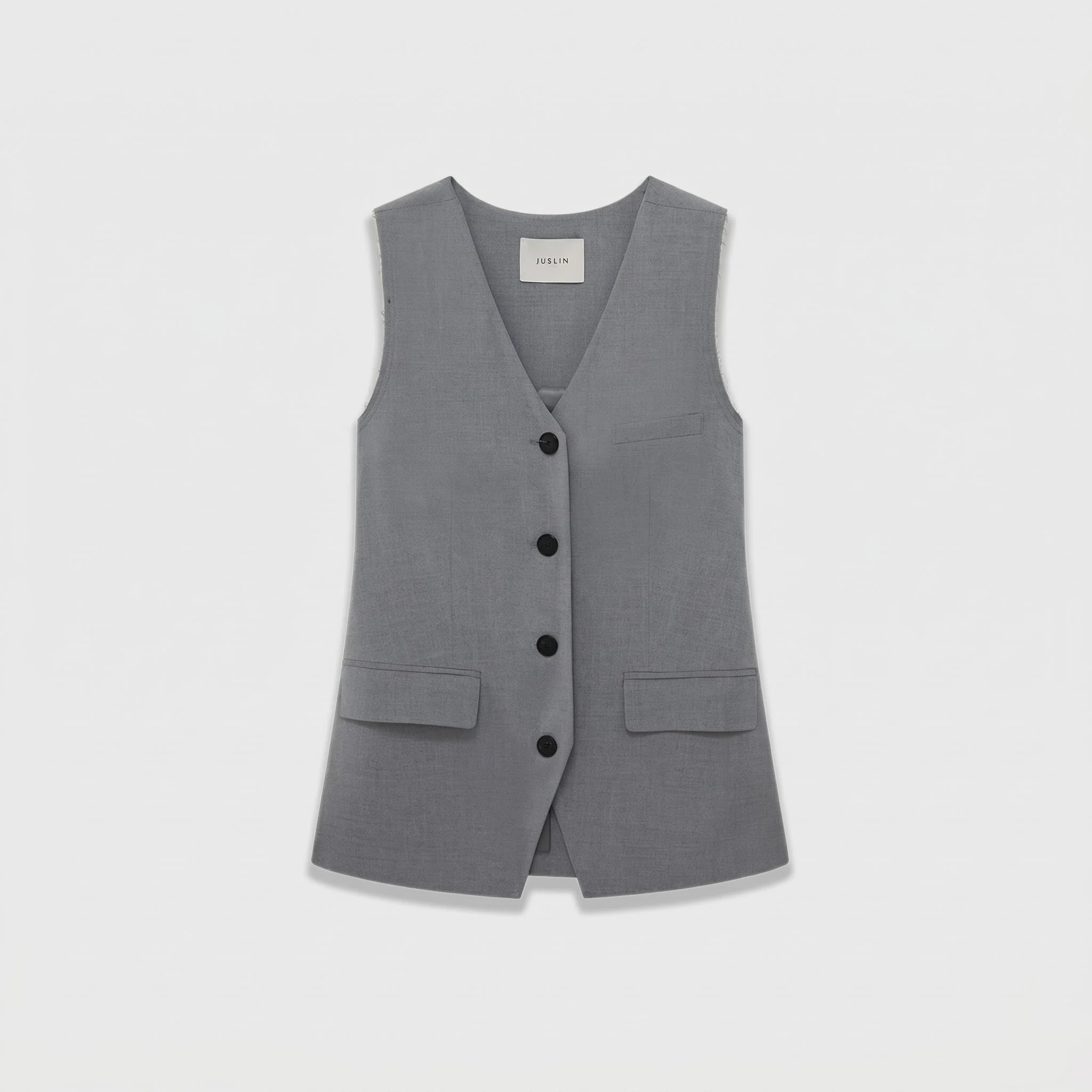 Sleeveless Vest and Pleated Wide-Leg Trousers Set - Image 9