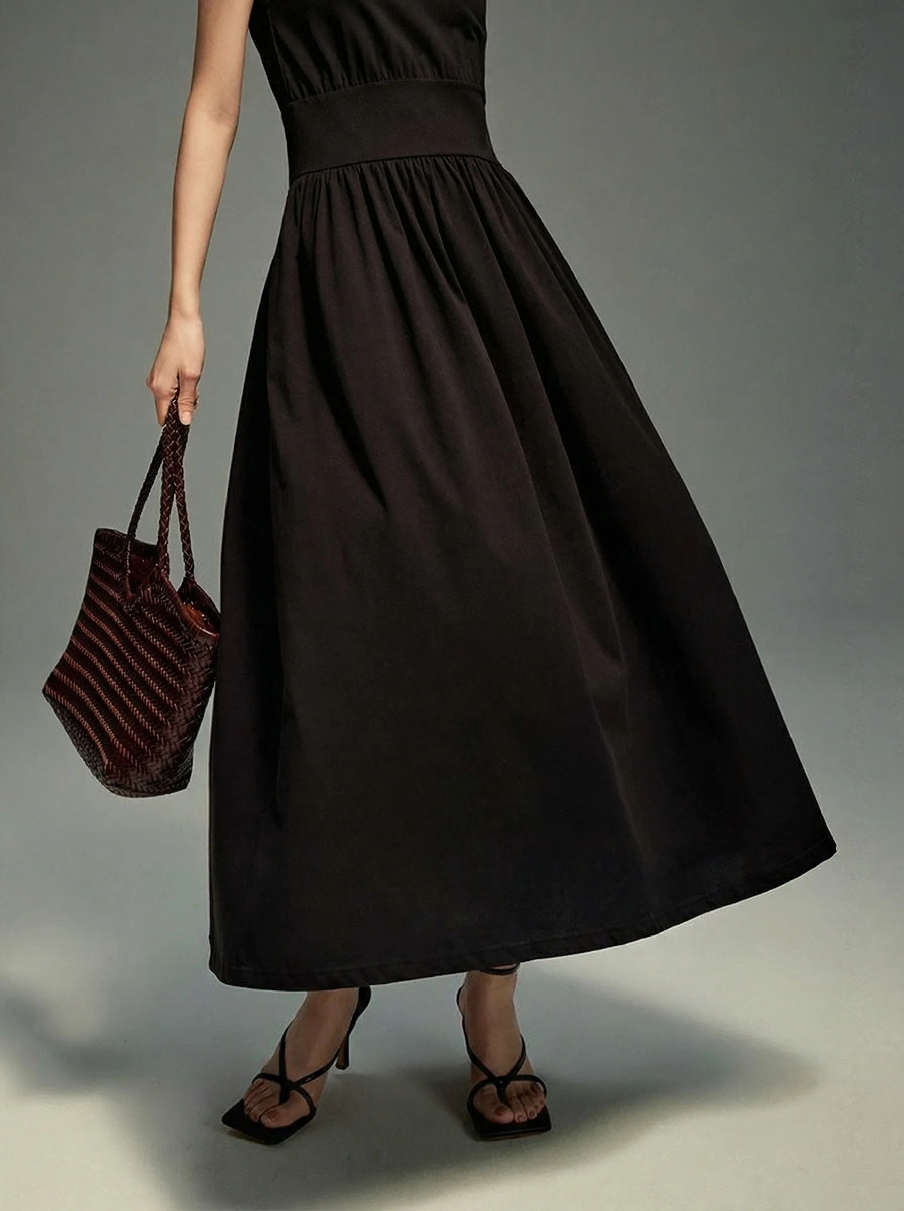 Sleeveless Waistband Maxi Dress - Image 3