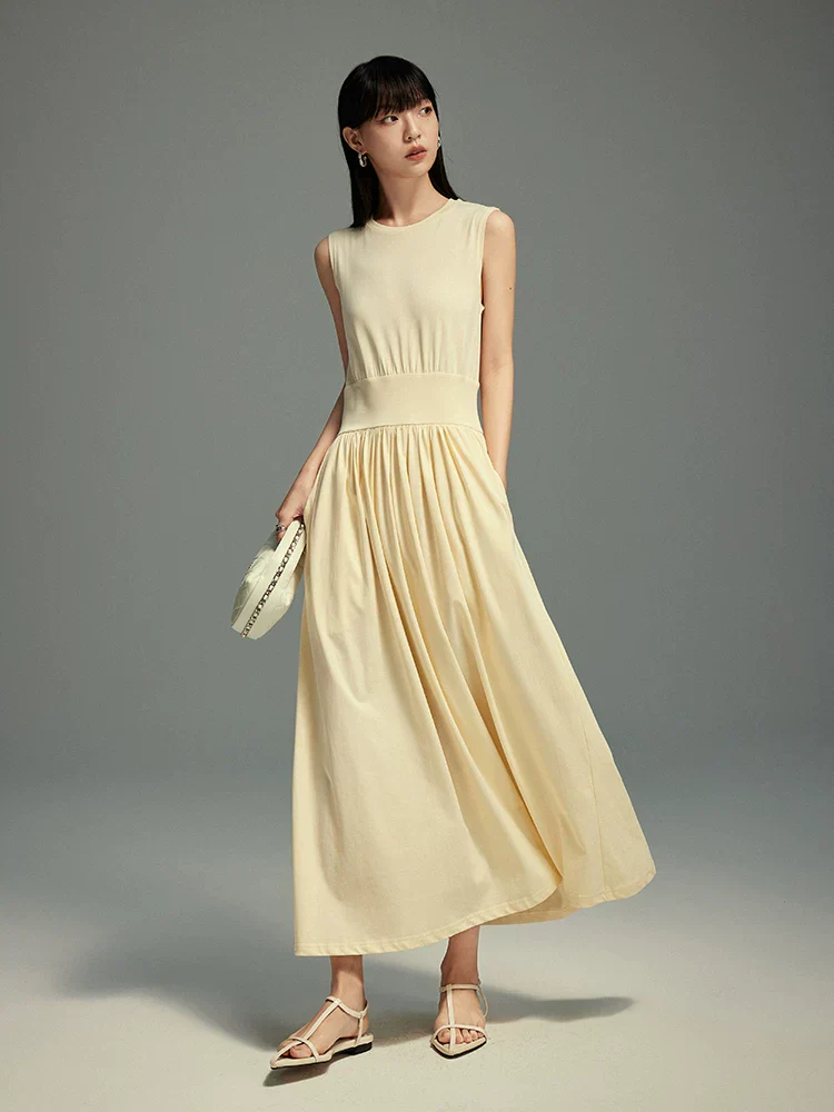 Sleeveless Waistband Maxi Dress - Image 4