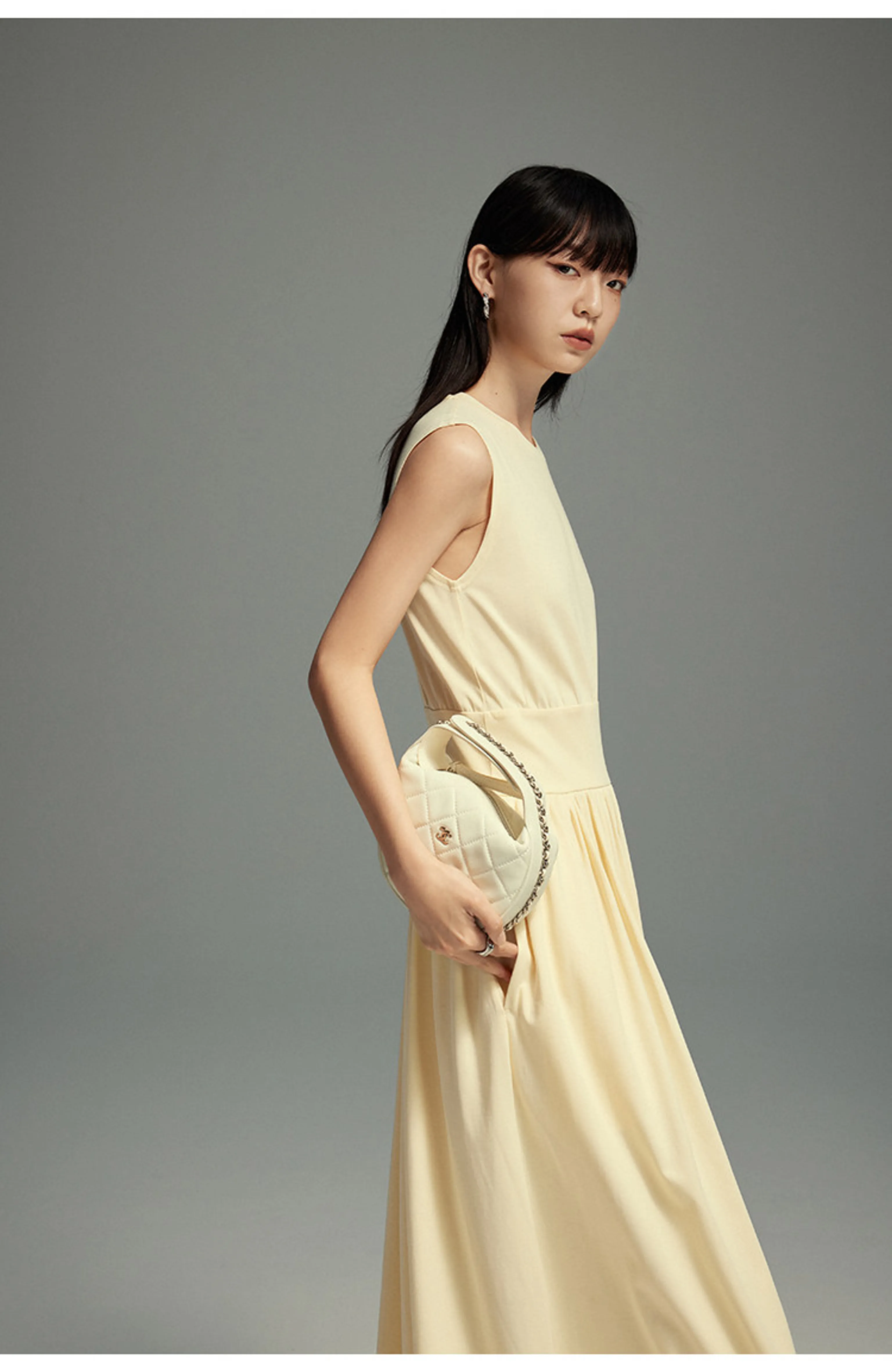 Sleeveless Waistband Maxi Dress - Image 5