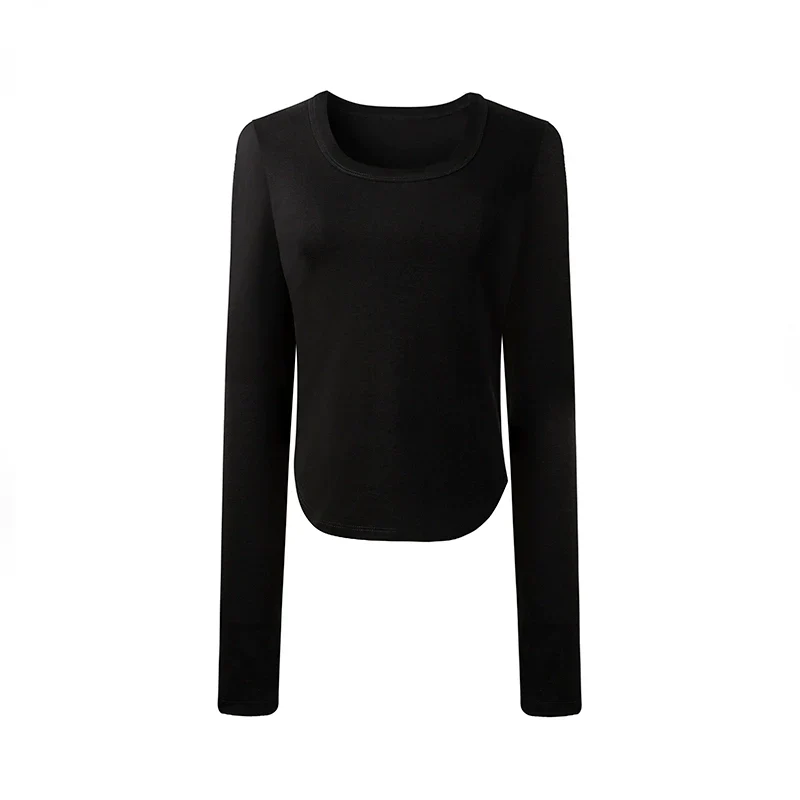 Slim Black Long-Sleeve Top - Image 5