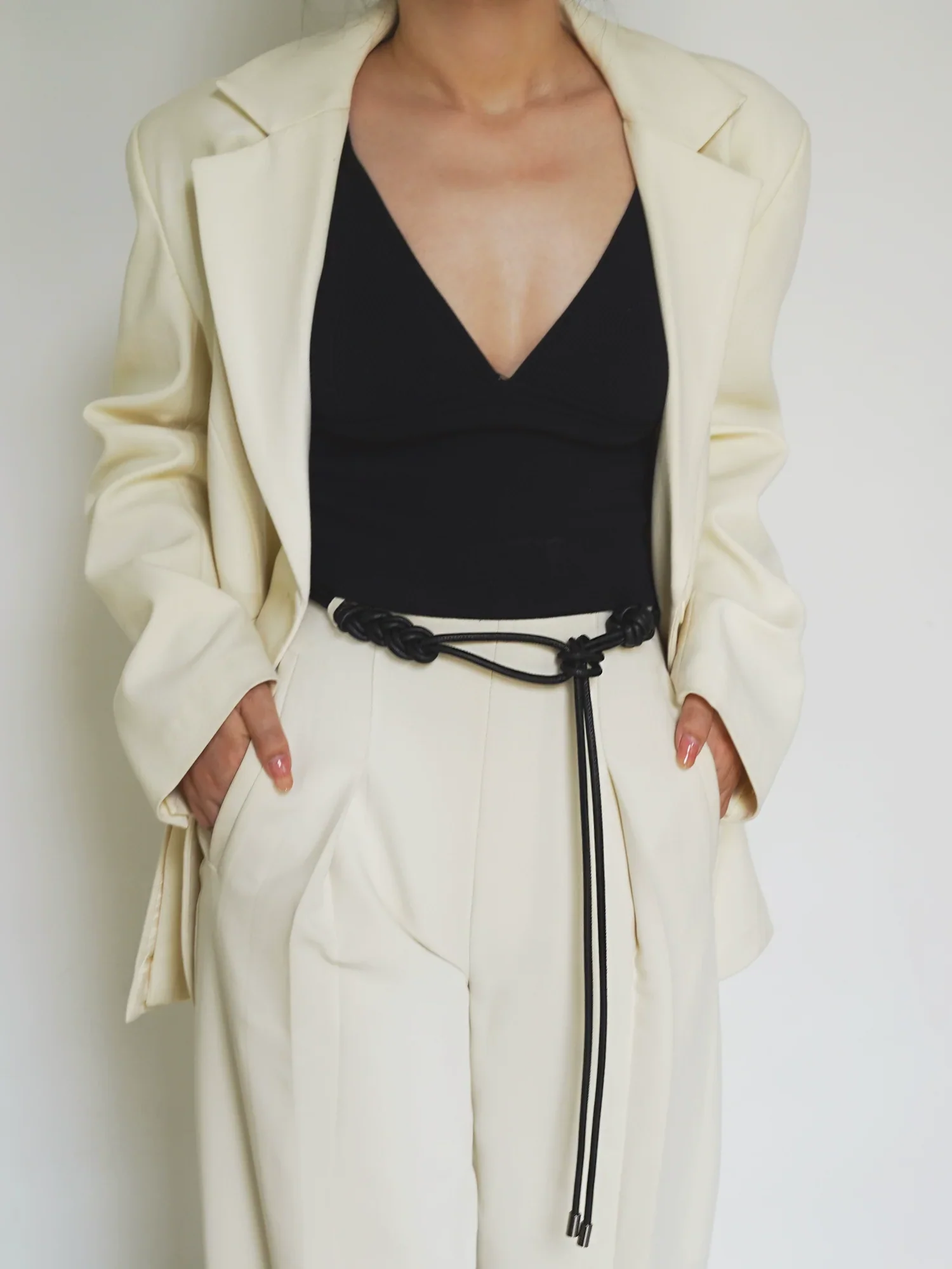 Slim Braided Rope Belt - Image 4