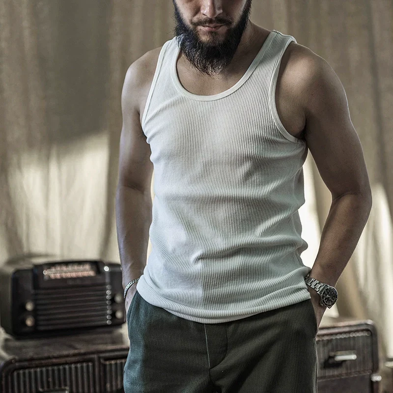 Slim Cotton Ribbed Tank - Image 2