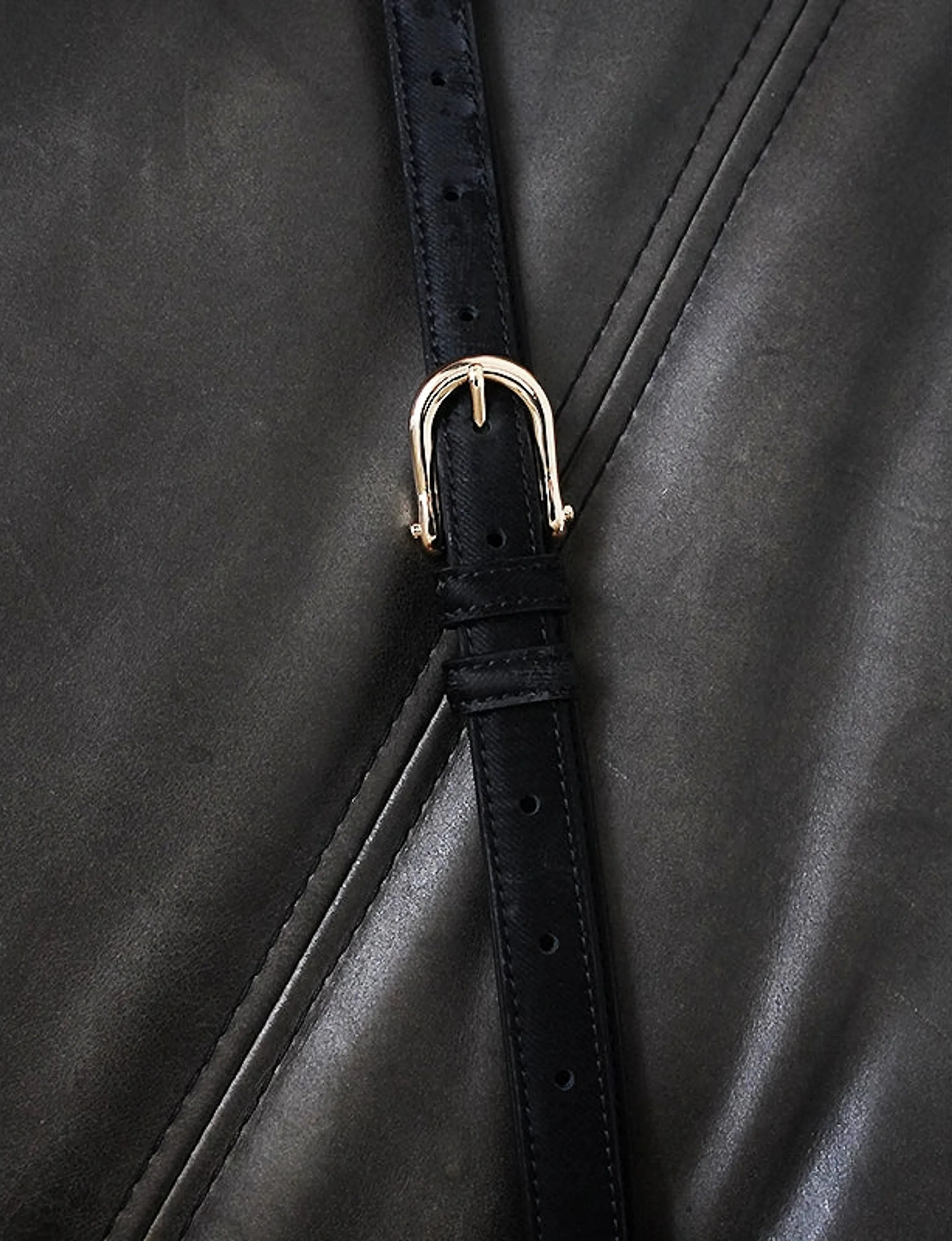 Slim Cowhide Leather Belt - Image 11