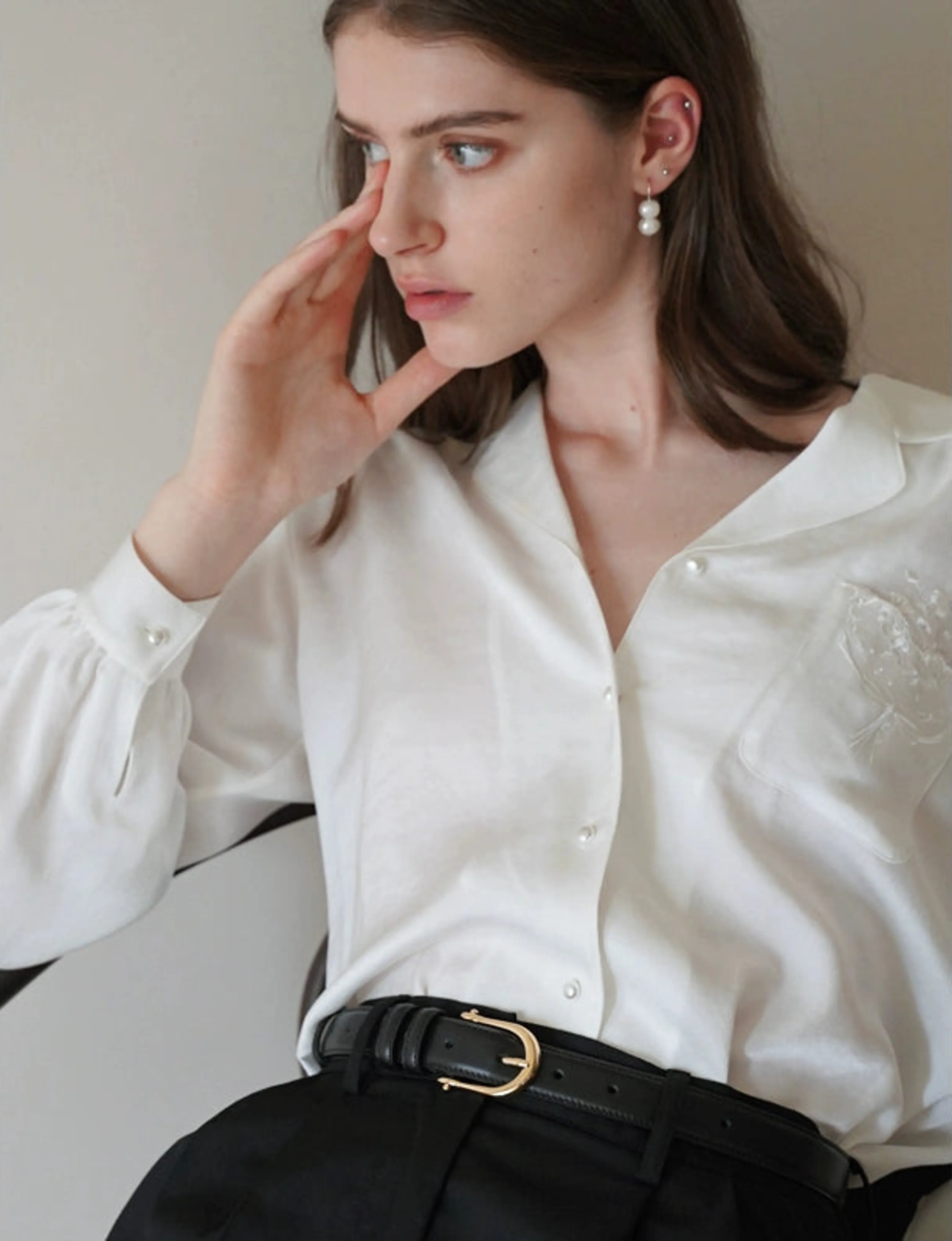 Slim Cowhide Leather Belt - Image 5