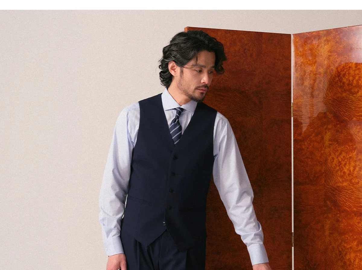 Slim-Fit Suit Vest - Image 6
